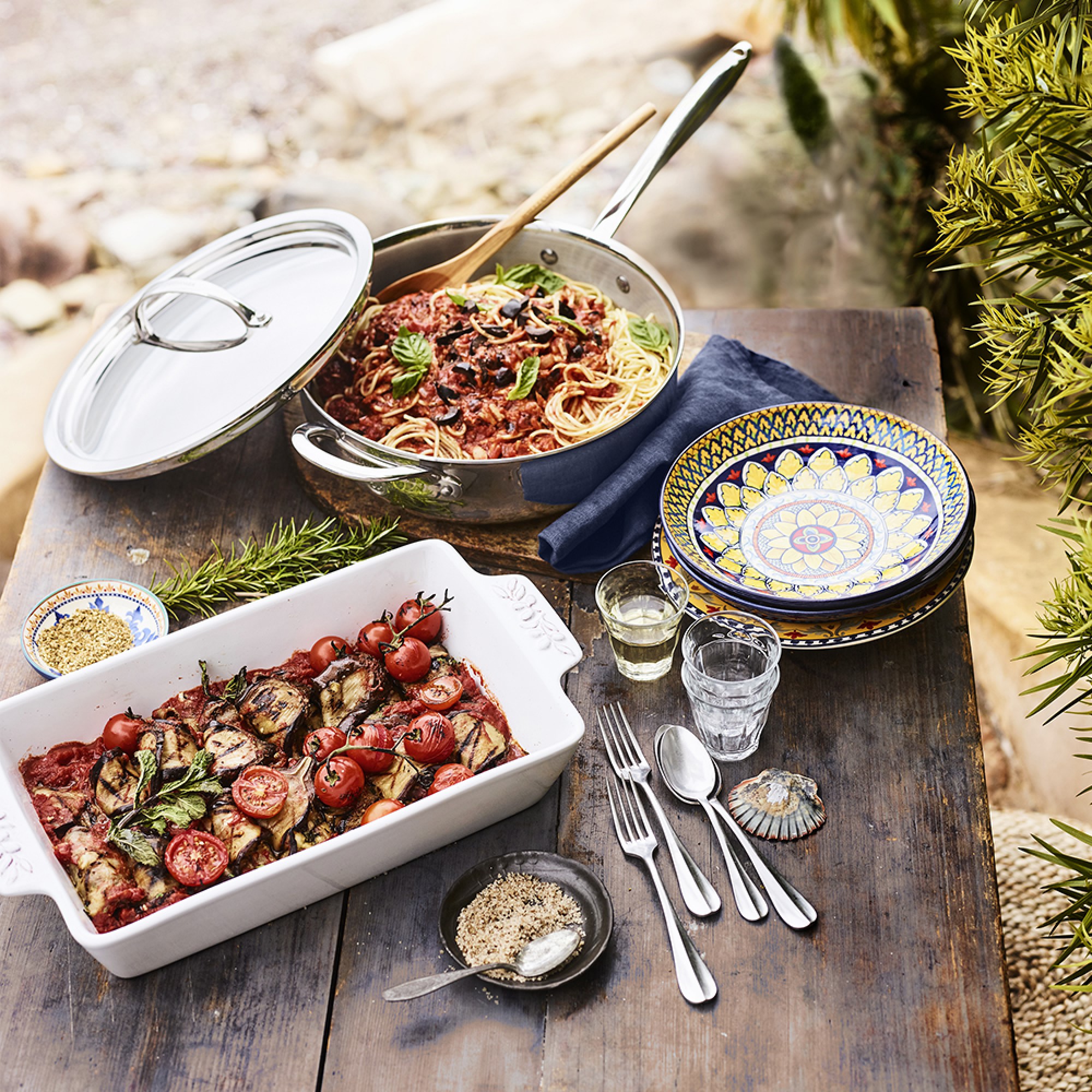 Williams Sonoma Signature Thermo-Clad™ Stainless-Steel Essential Pan, 5-Qt.