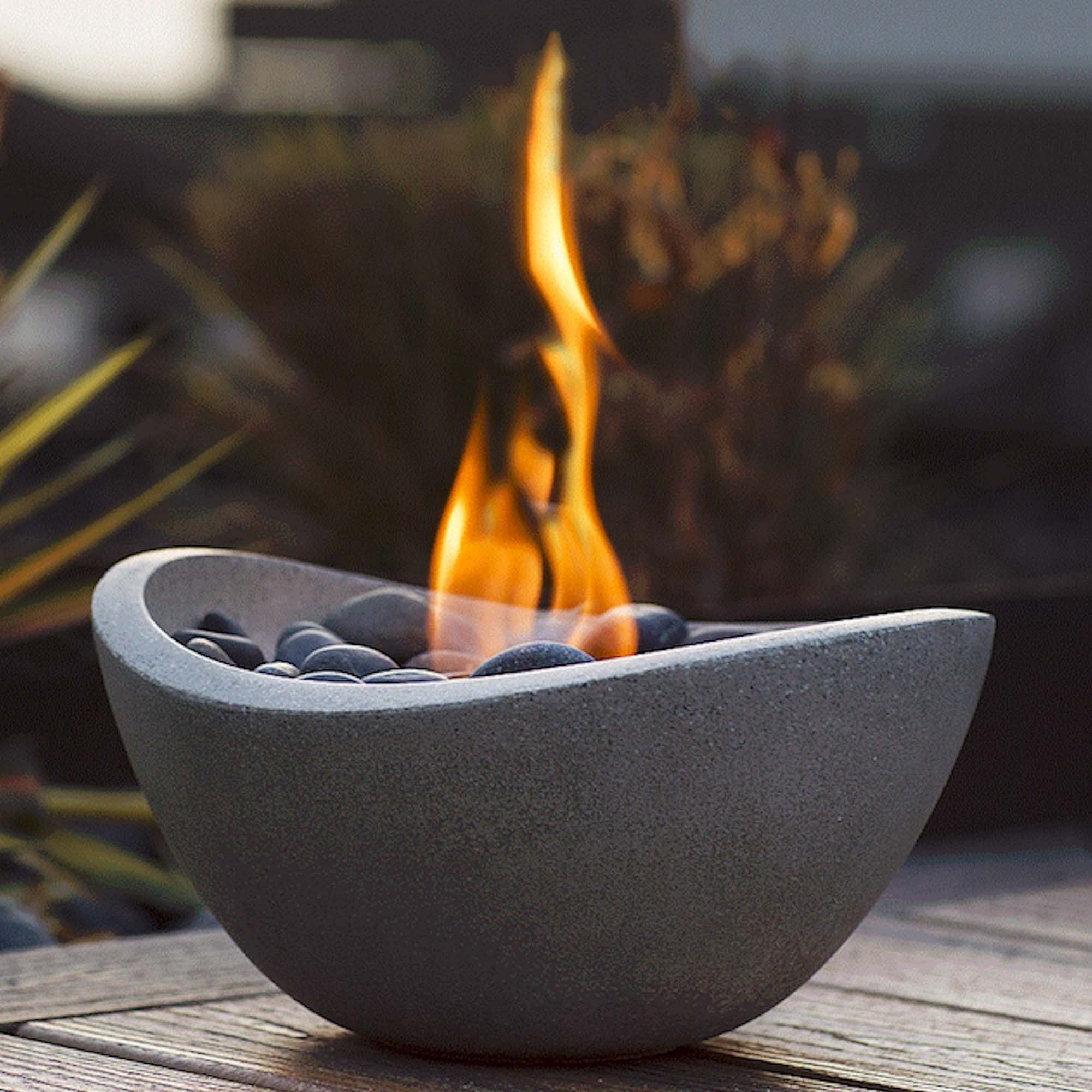 TerraFlame Wave Tabletop Fire Bowl (11