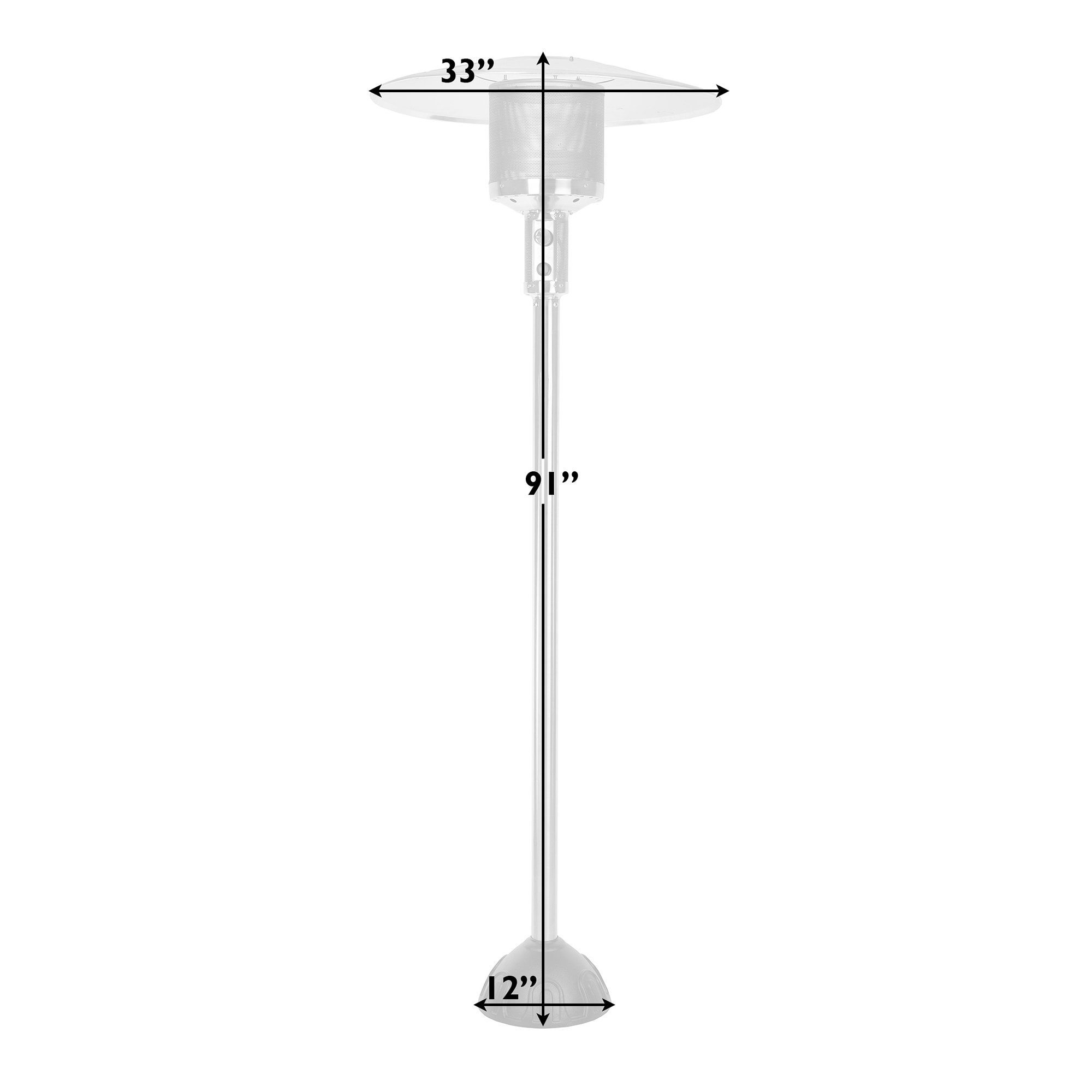 Stainless Steel Natural Gas Patio Heater (33