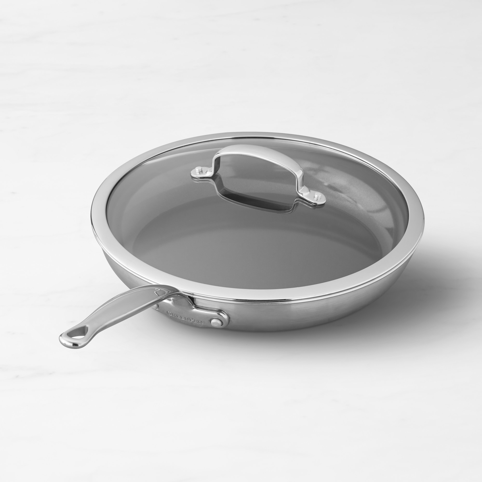 GreenPan™ Premiere Stainless-Steel Ceramic Nonstick 12