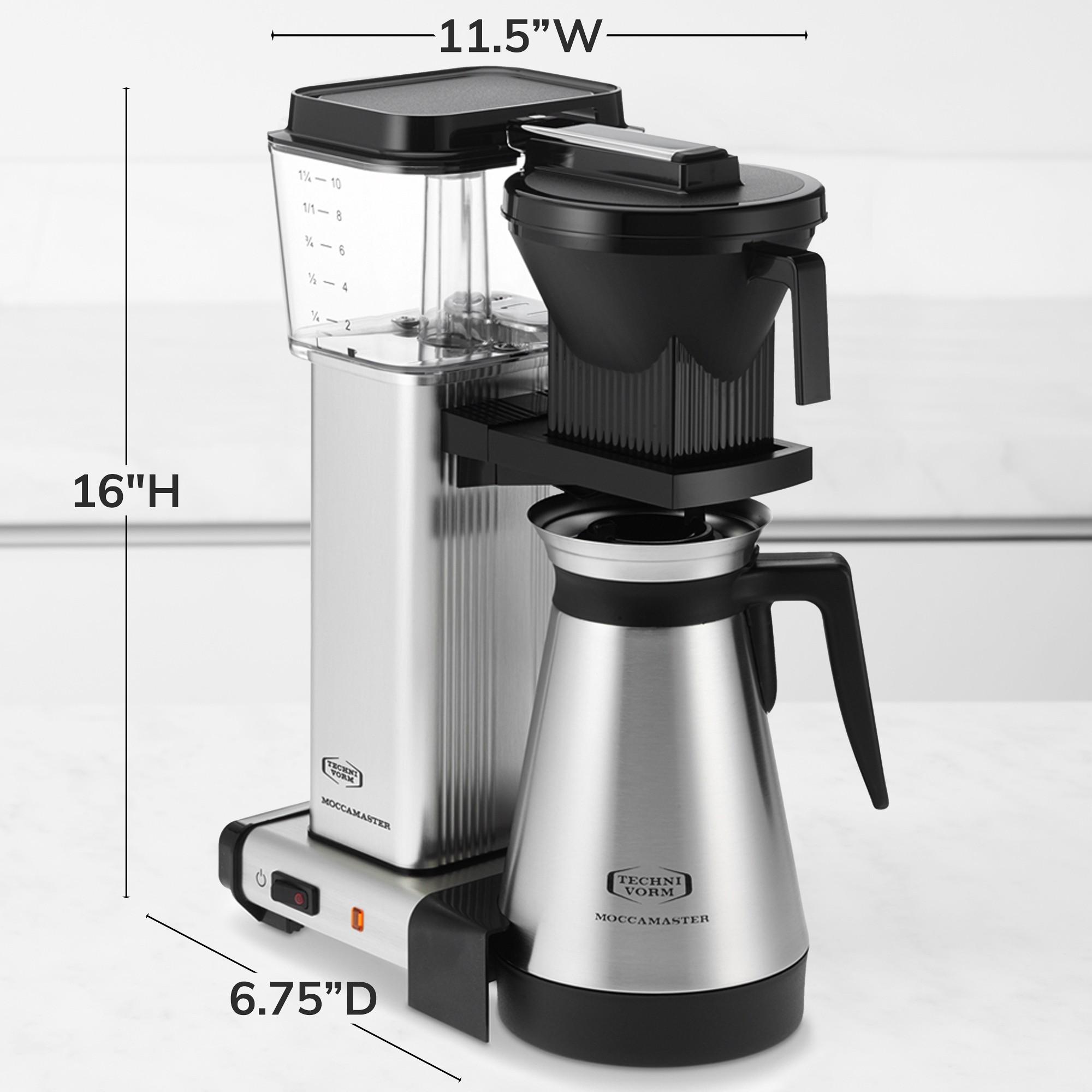 Moccamaster by Technivorm KBGT Coffee Maker with Thermal Carafe