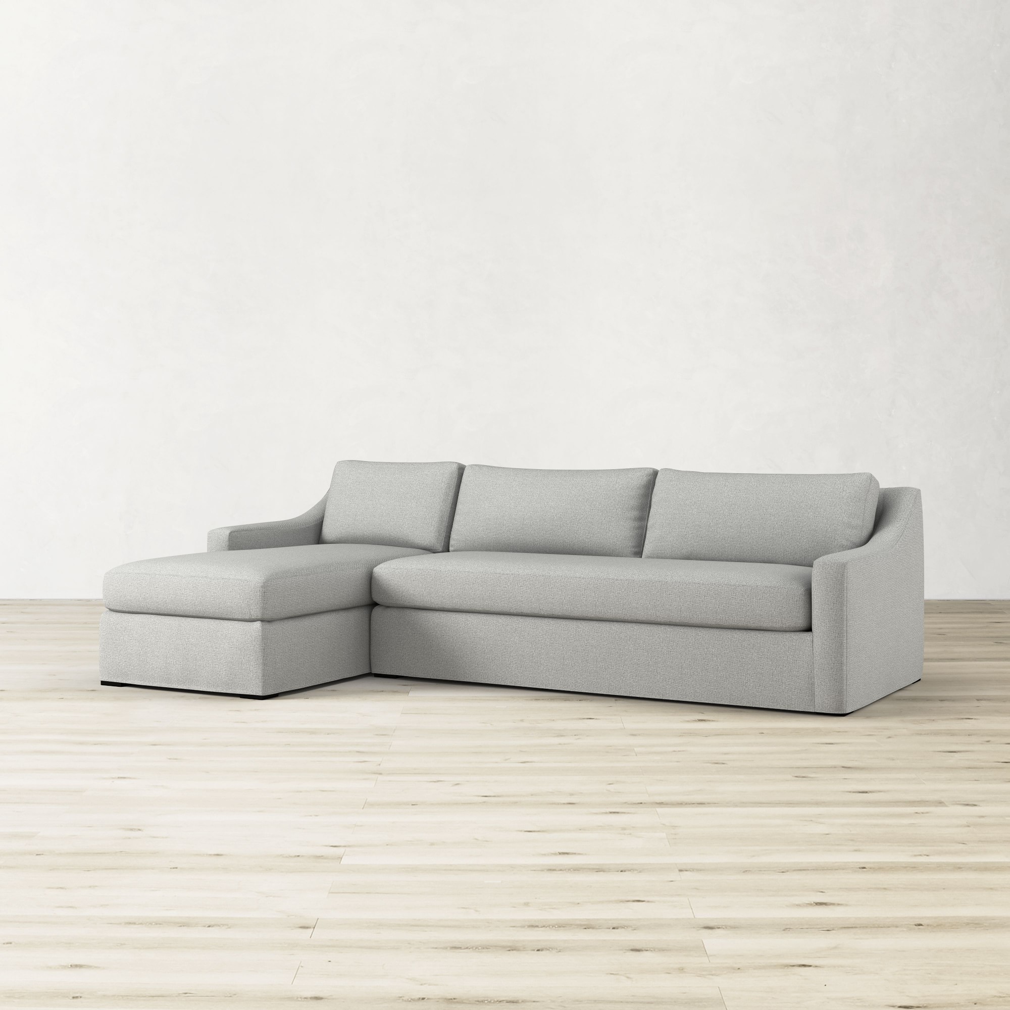 Ghent Slope Arm Slipcovered 2-Piece L-Shape Sofa with Chaise (109