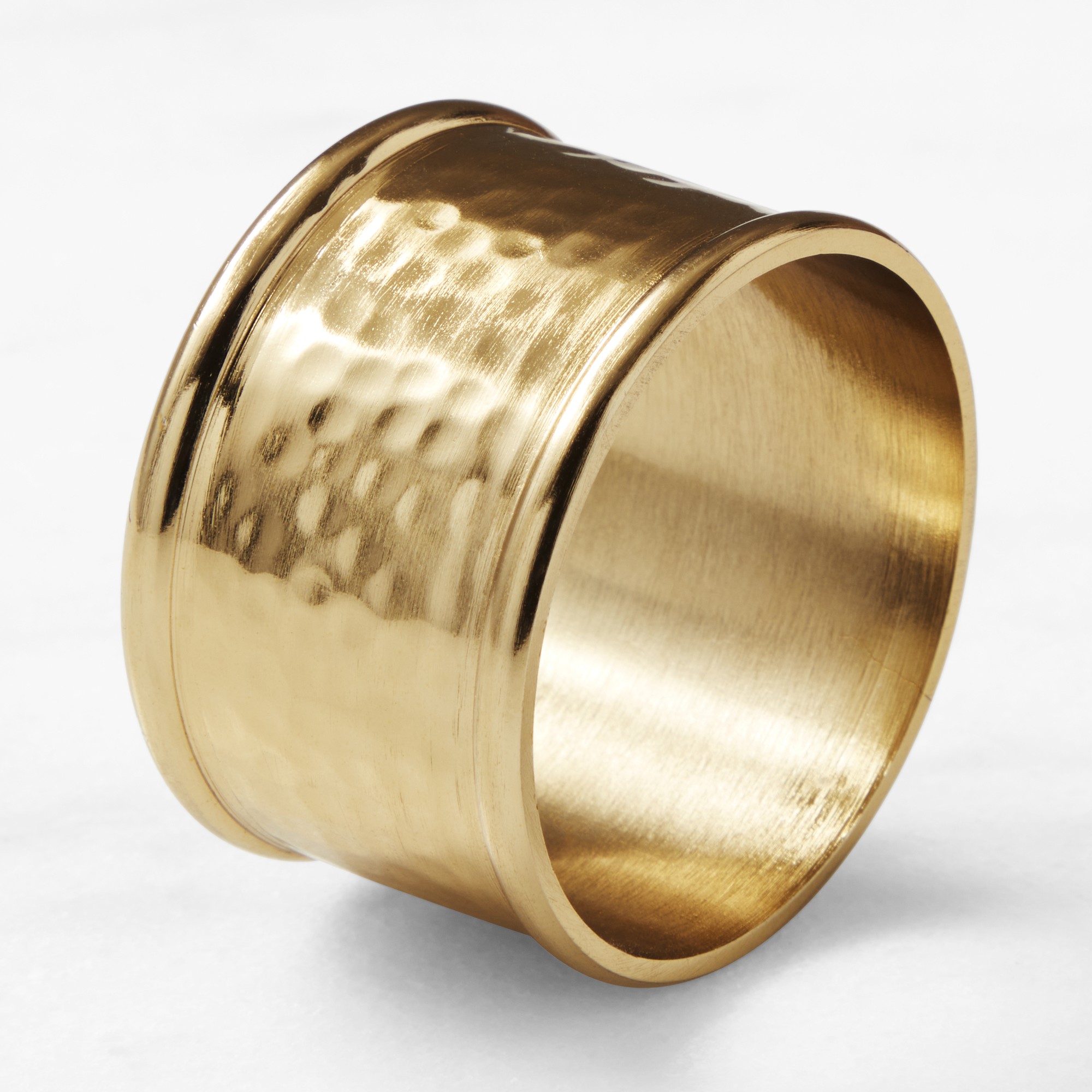 Antique Brass Napkin Rings, Set of 4