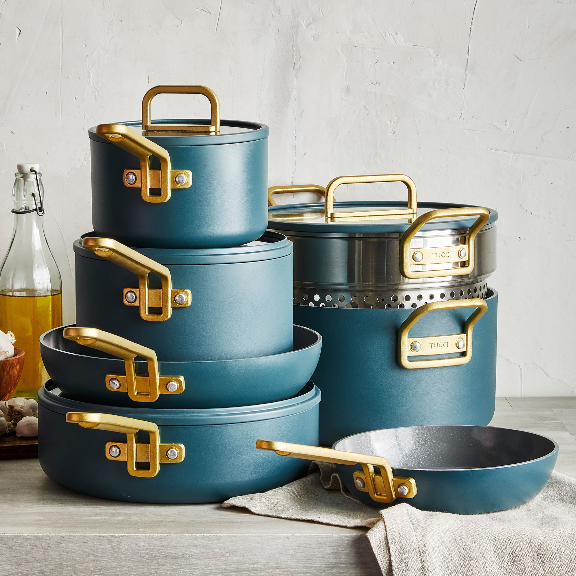 GreenPan™ Stanley Tucci™ Ceramic Nonstick 11-Piece Cookware Set
