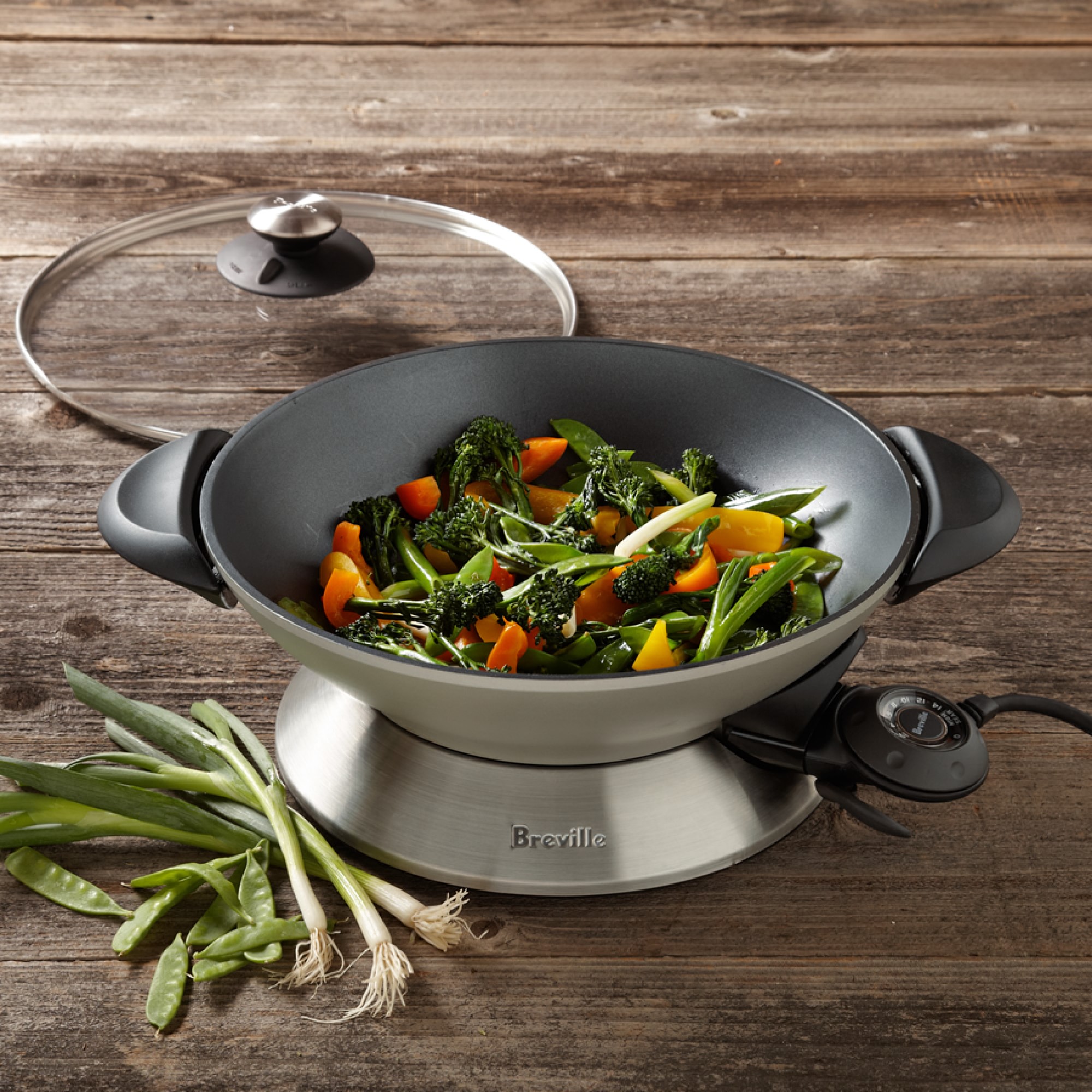 Breville Hot Wok™ Stainless-Steel Electric Wok, 6-Qt.