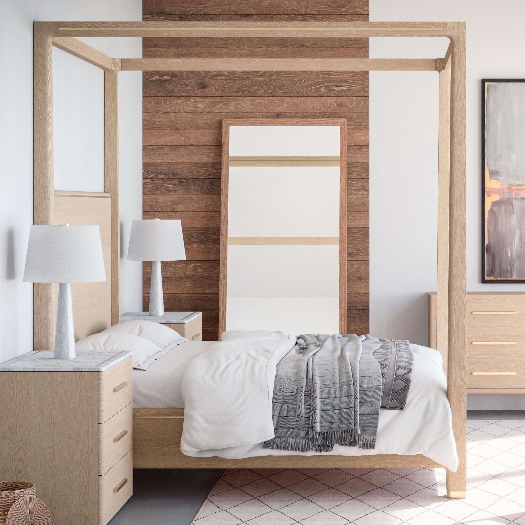 Angelo 3-Drawer Power Nightstand (34
