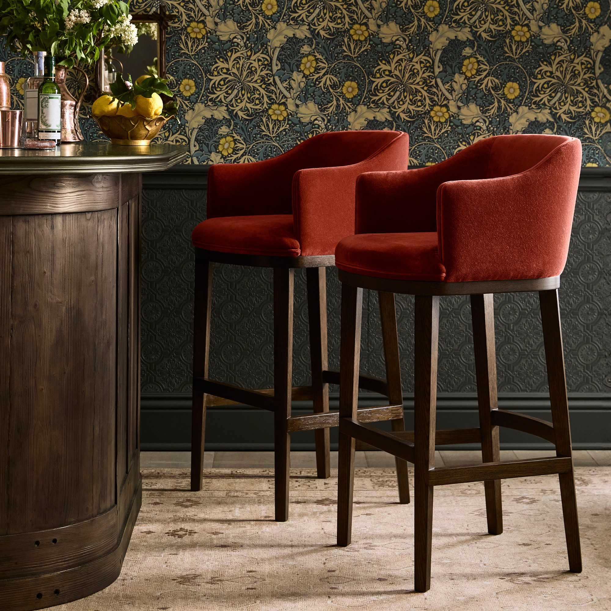 Harding Upholstered Counter & Bar Stool