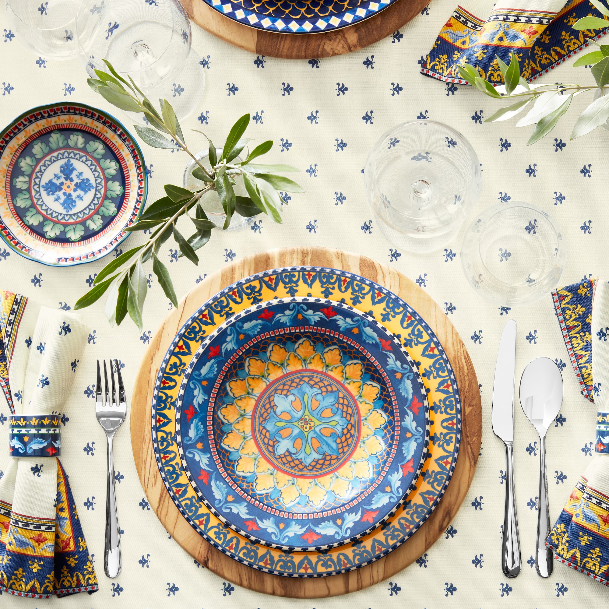 Sicily Ceramic Mixed Salad Plates
