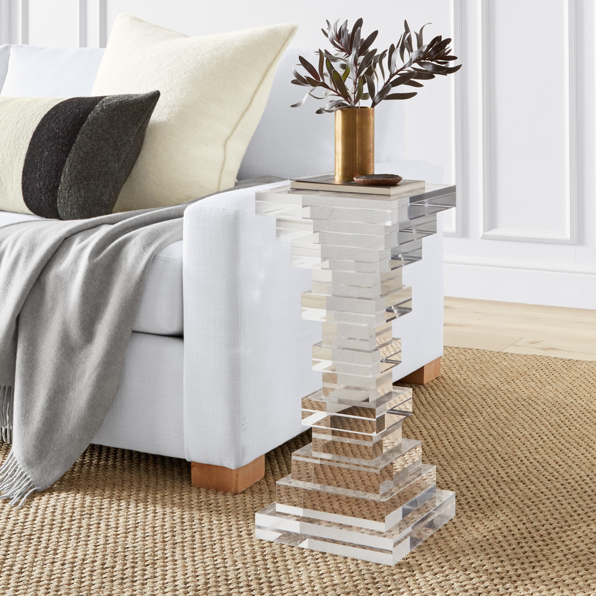 Stacked Acrylic Accent Table (10