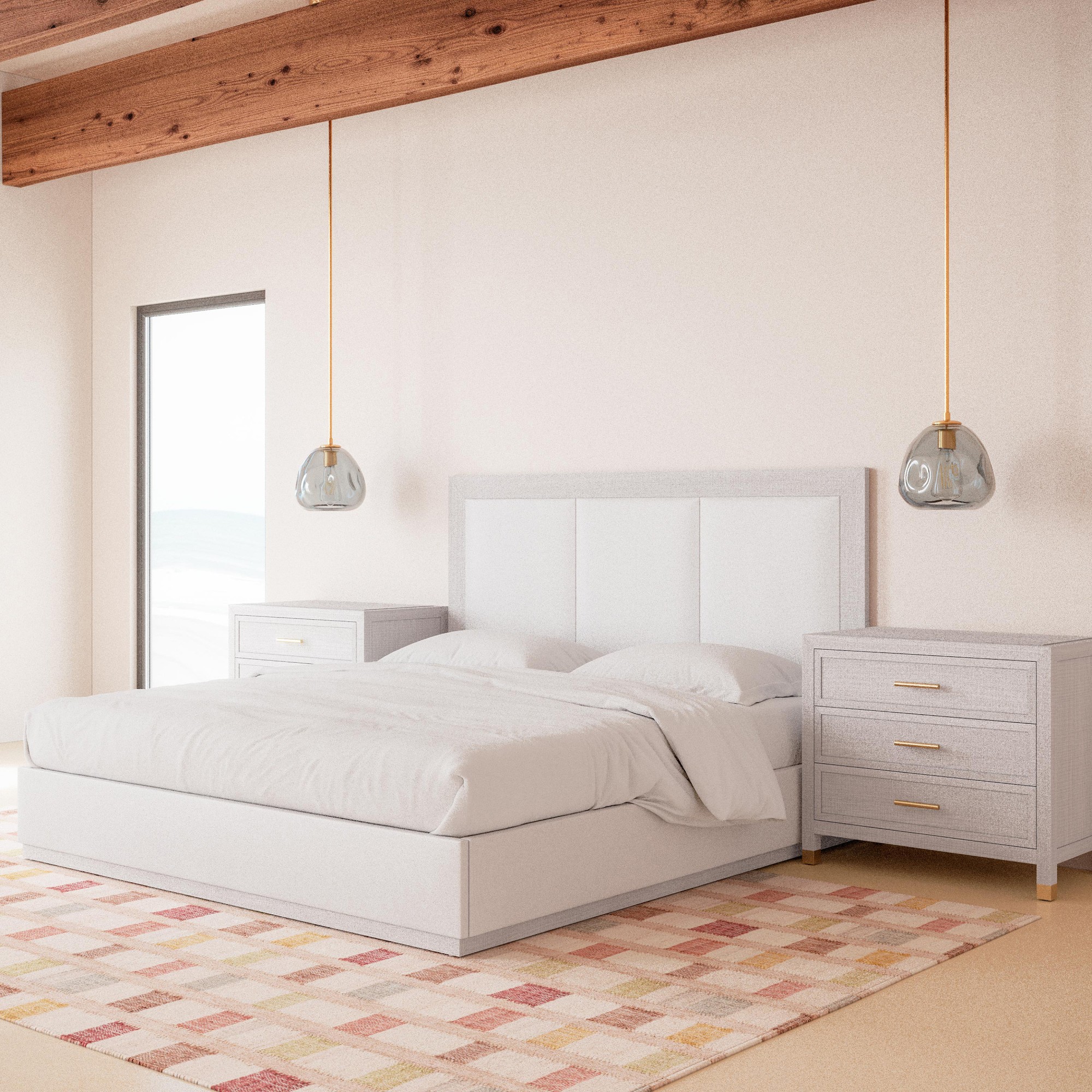 Majorca 3-Drawer Nightstand (34