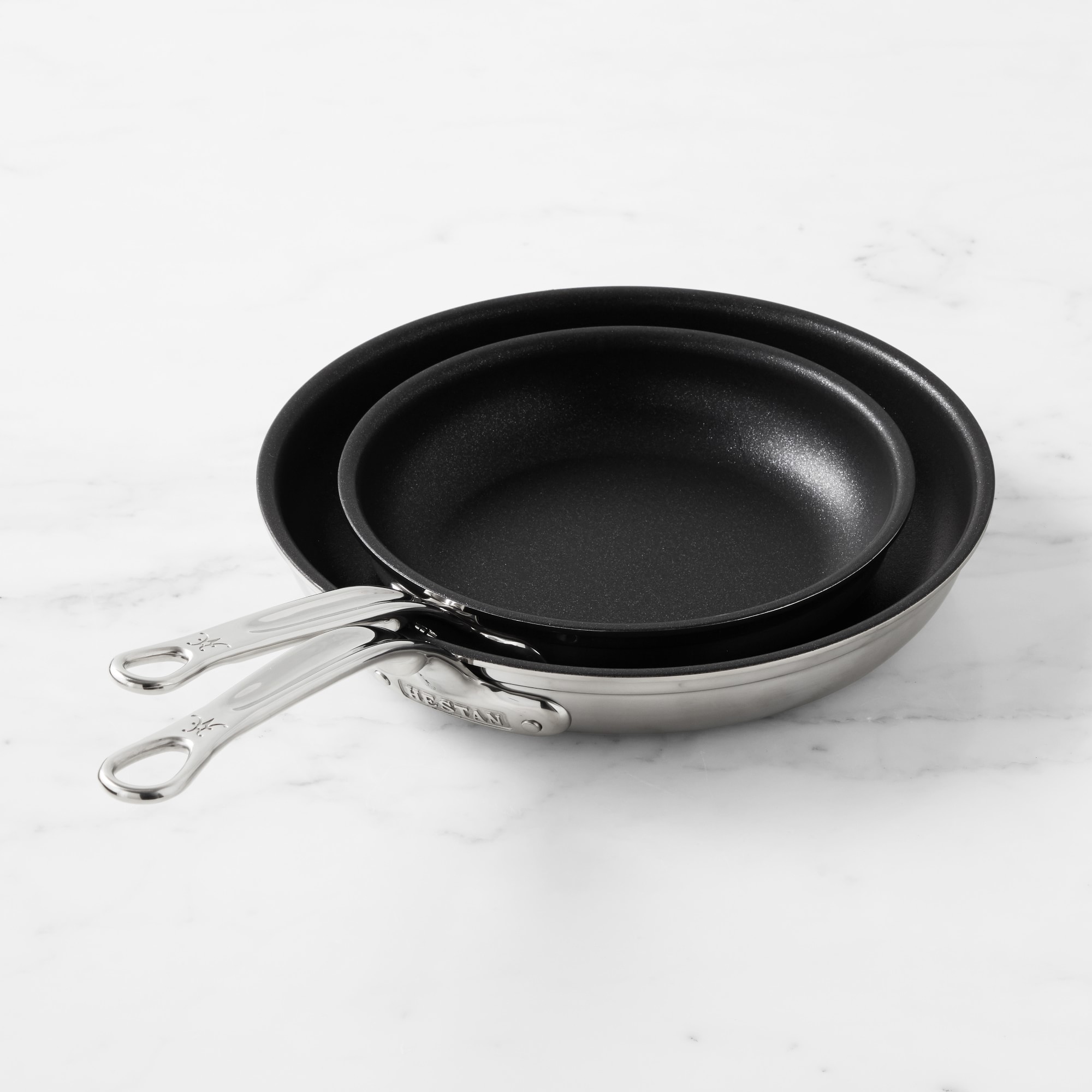 Hestan ProBond Professional Clad TITUM Nonstick Fry Pan Set, 8 1/2