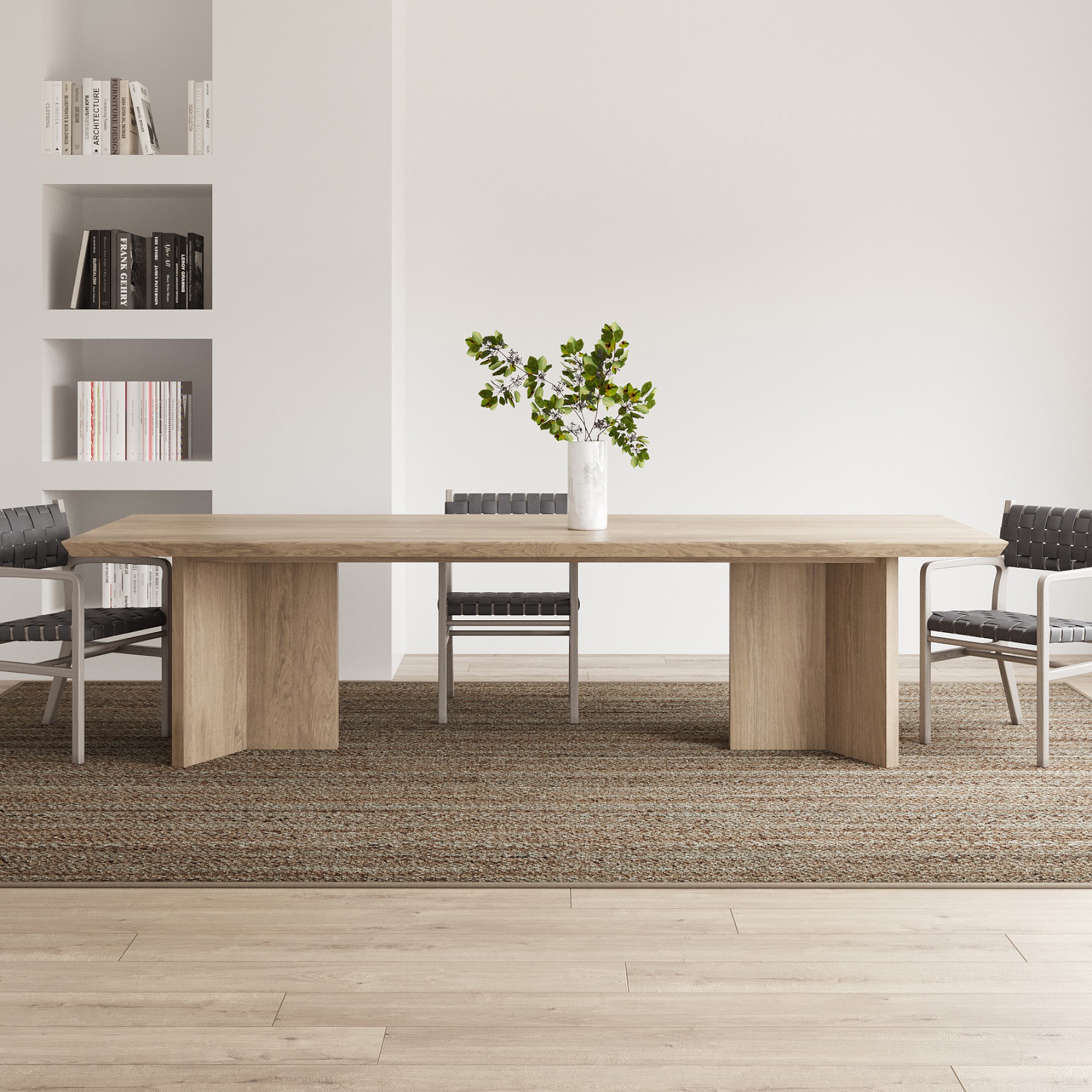 Dietrich Communal Rectangular Dining Table (96