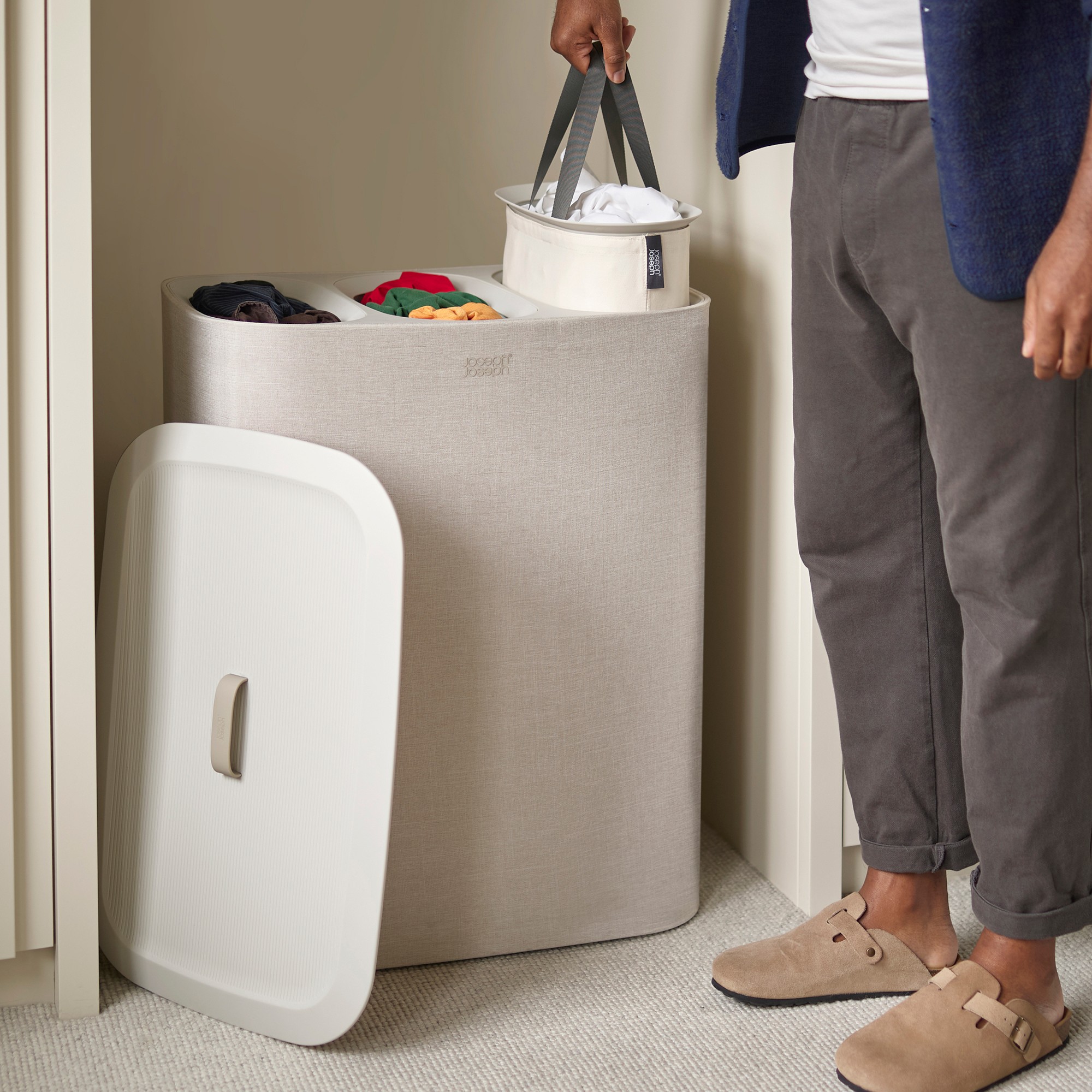 JosephJoseph Tota Trio 90L Laundry Separation Basket