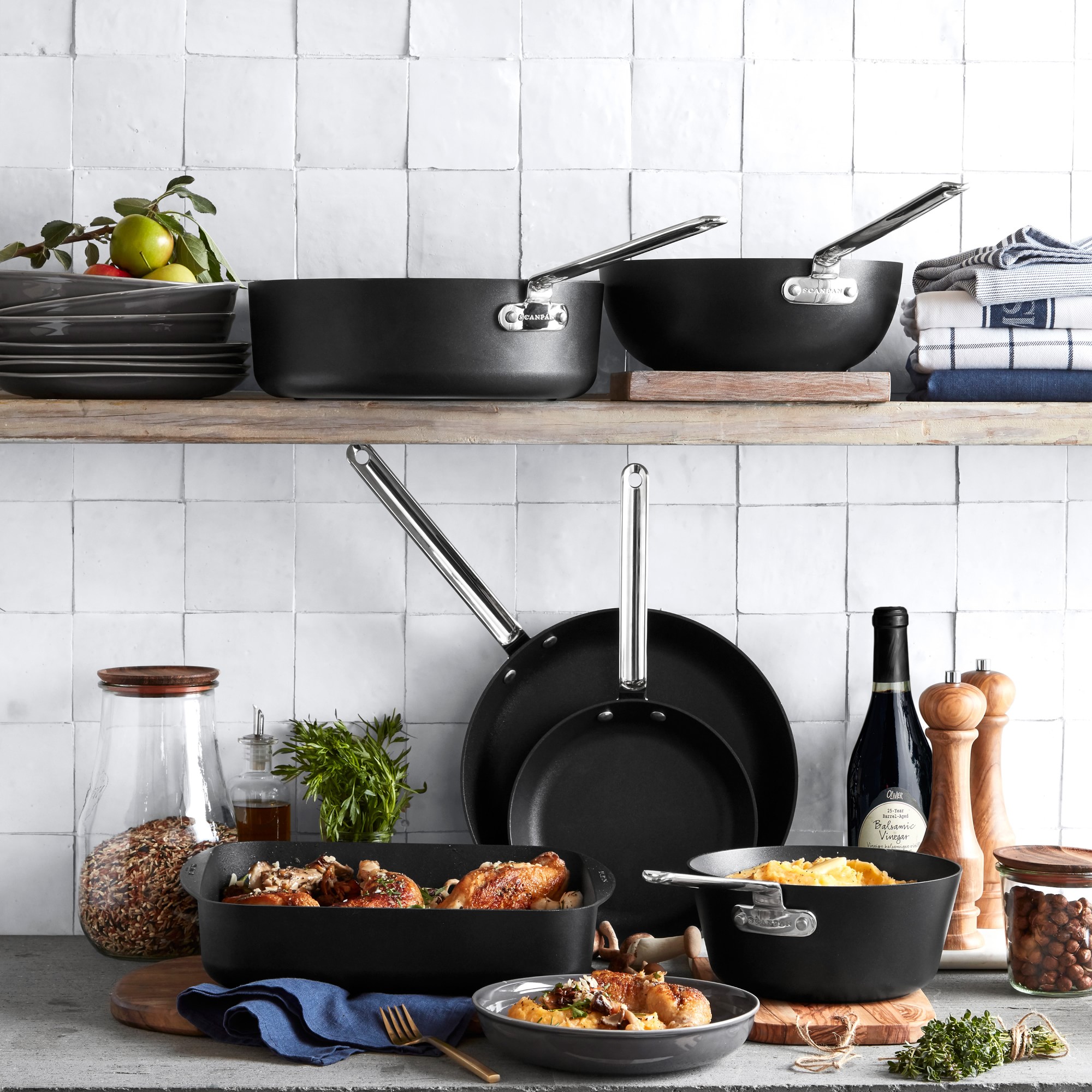 SCANPAN® TechnIQ Nonstick Fry Pan Set