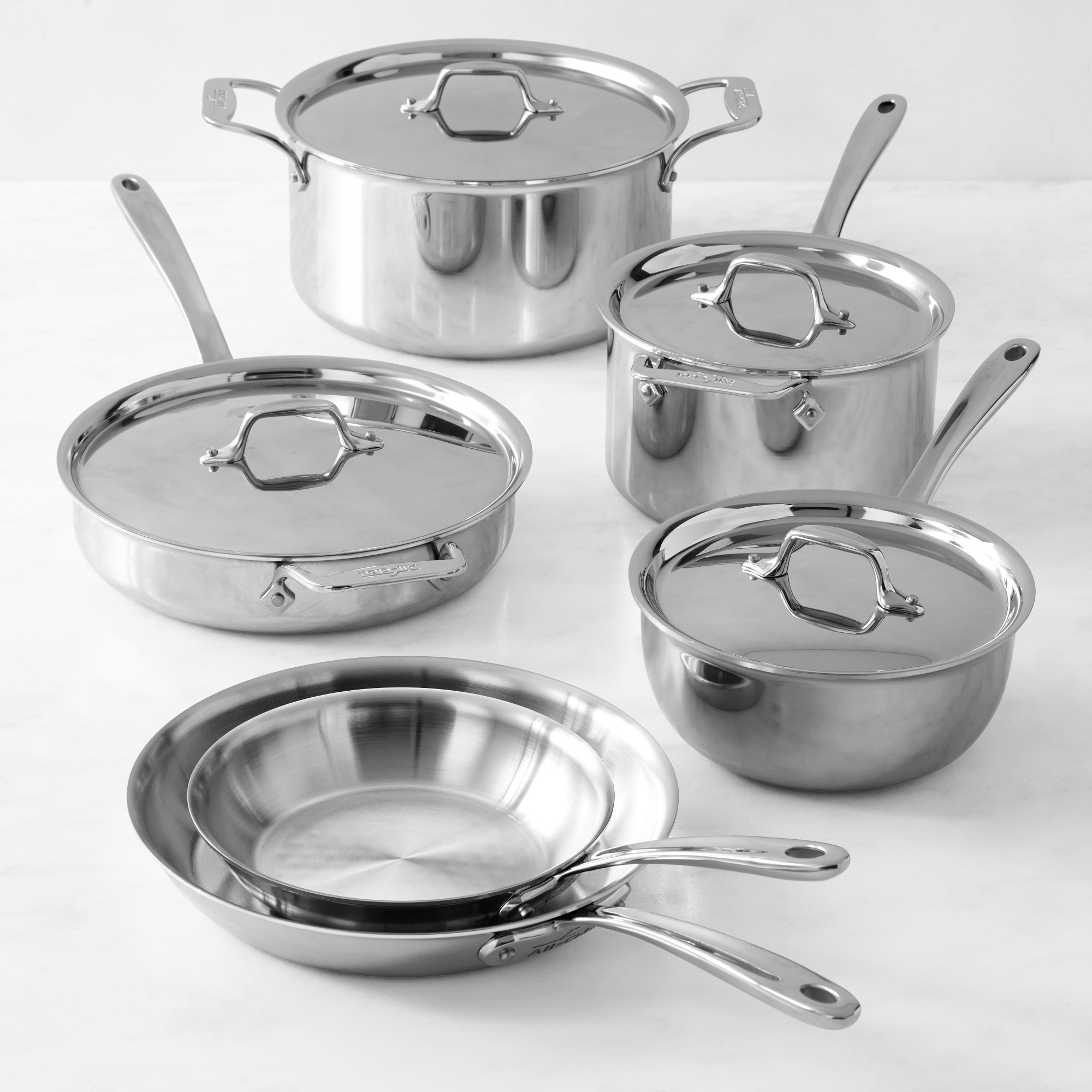 All-Clad G5™ Graphite Core Stainless-Steel 10-Piece Cookware Set