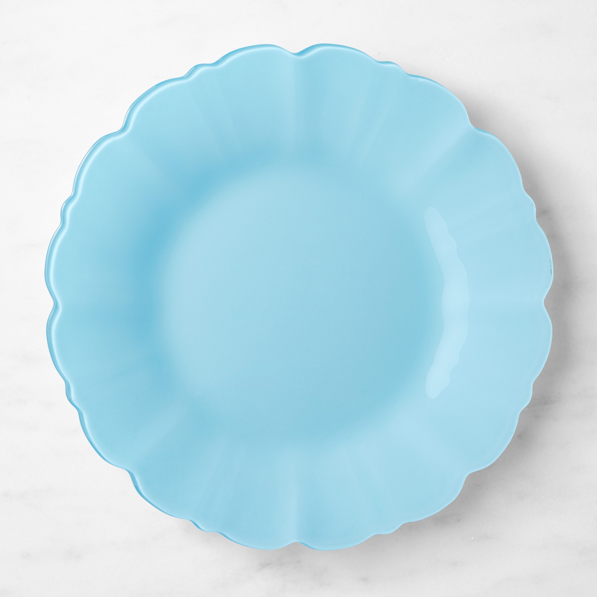 Scalloped Glass Charger