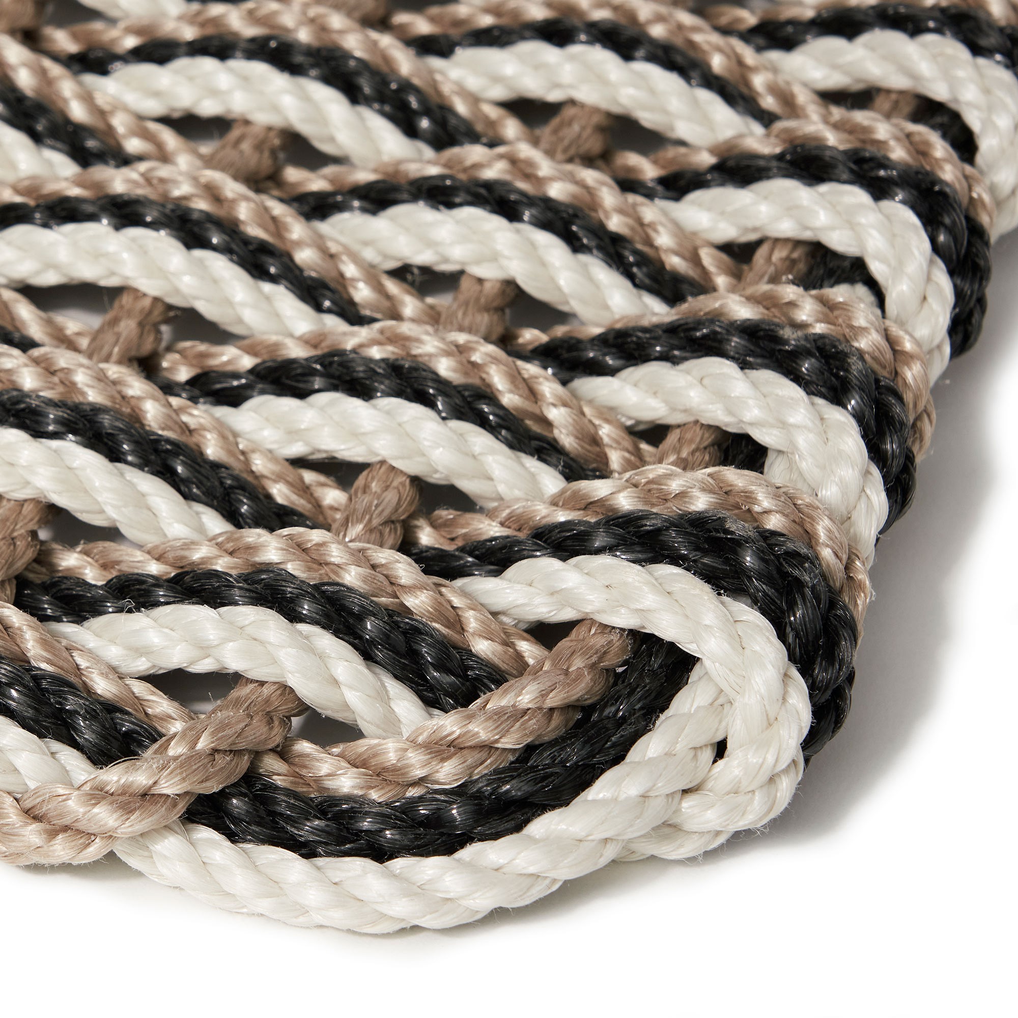 The Rope Co. Sand & Charcoal & Oyster Doormat