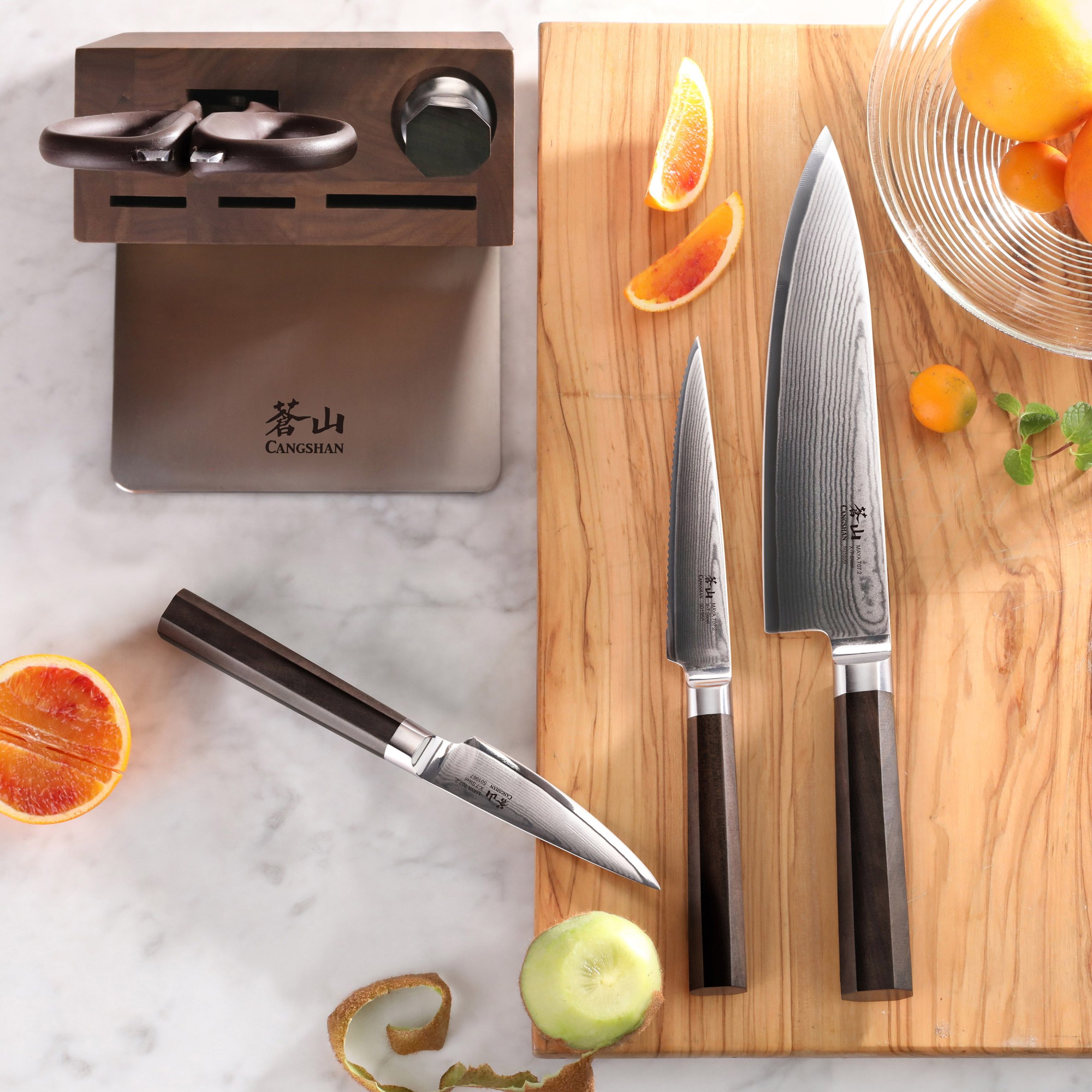 Cangshan Maya Knife Block, Set of 6