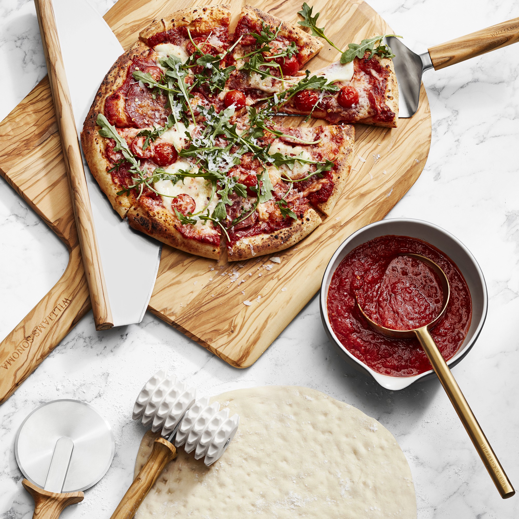 Williams Sonoma Brass Pizza Ladle