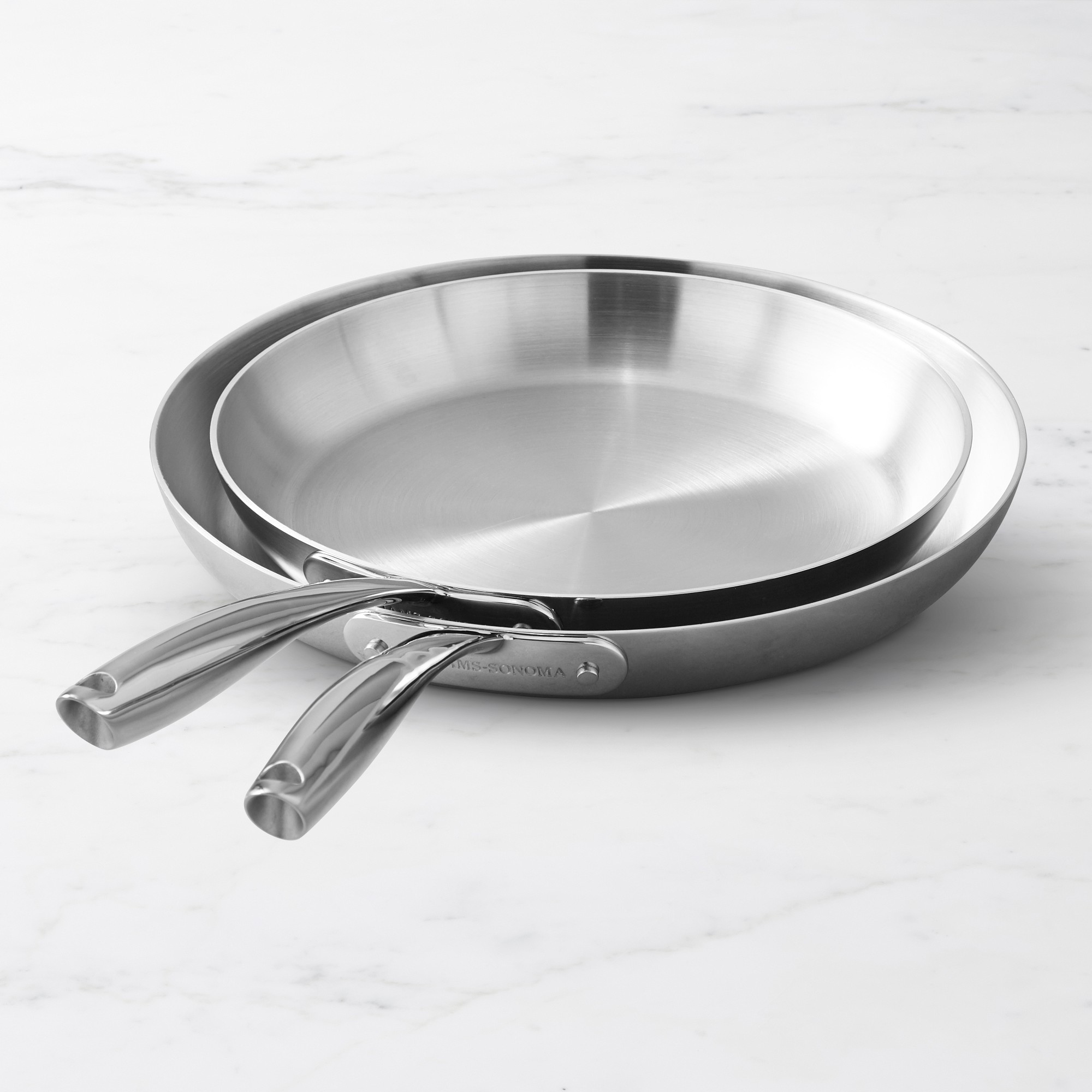 Williams Sonoma Signature Stainless-Steel French Skillet Fry Set, 10 1/4