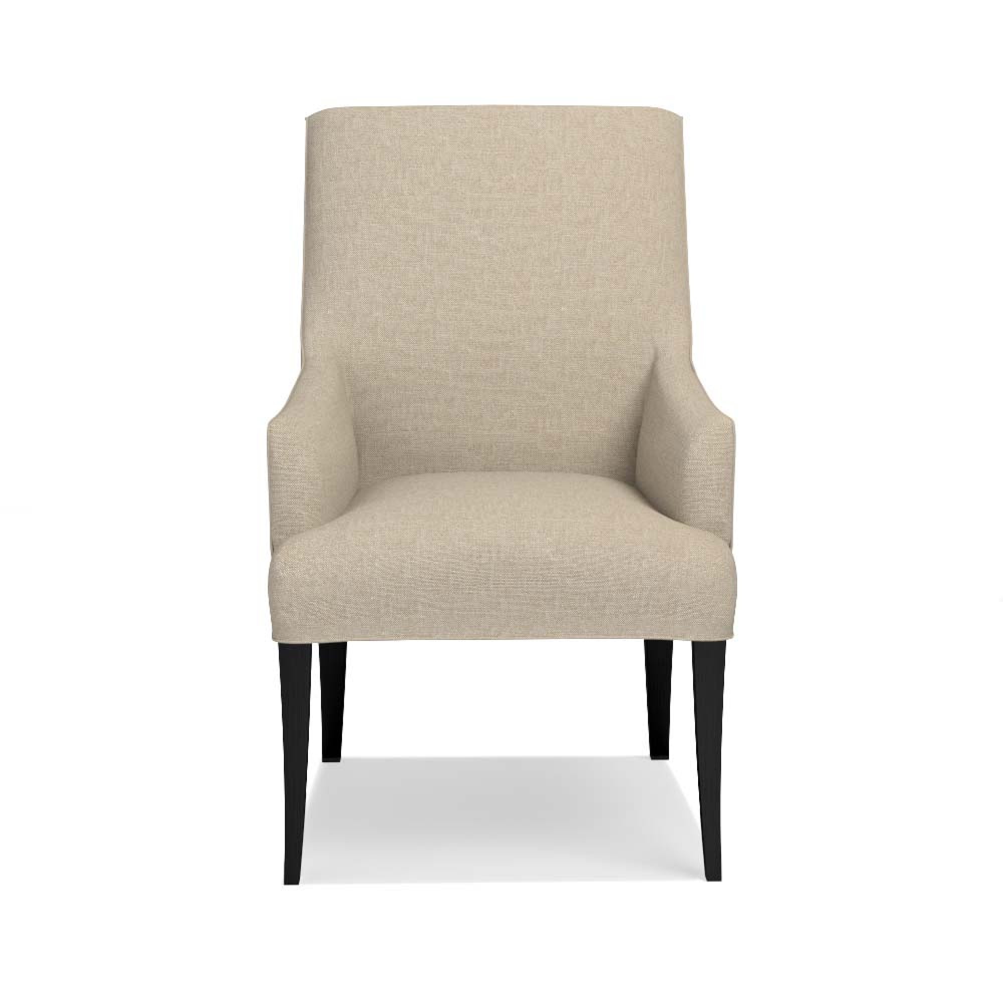 Belvedere Dining Armchair, Natural Chunky Linen