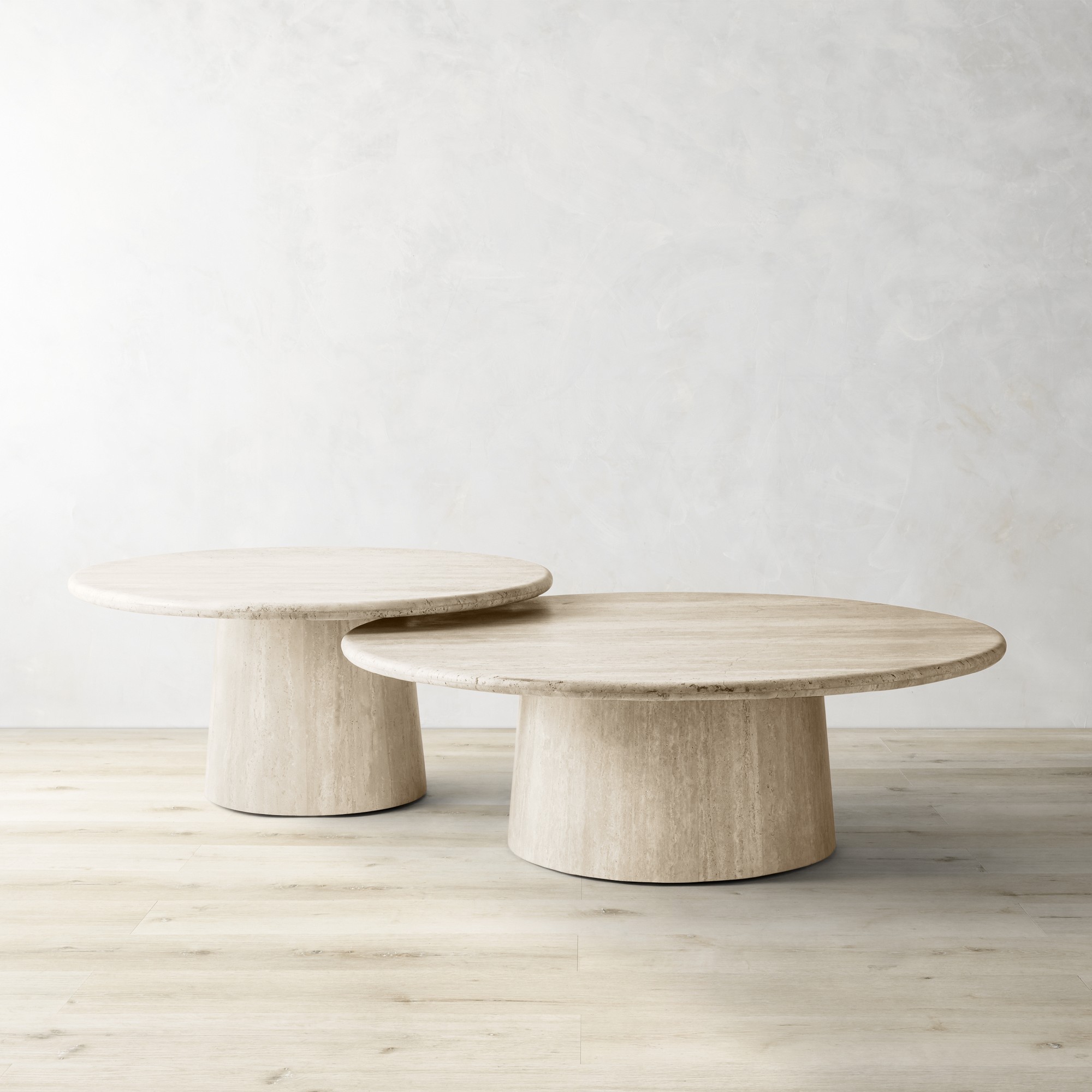Ortega Travertine Nesting Coffee Tables (36