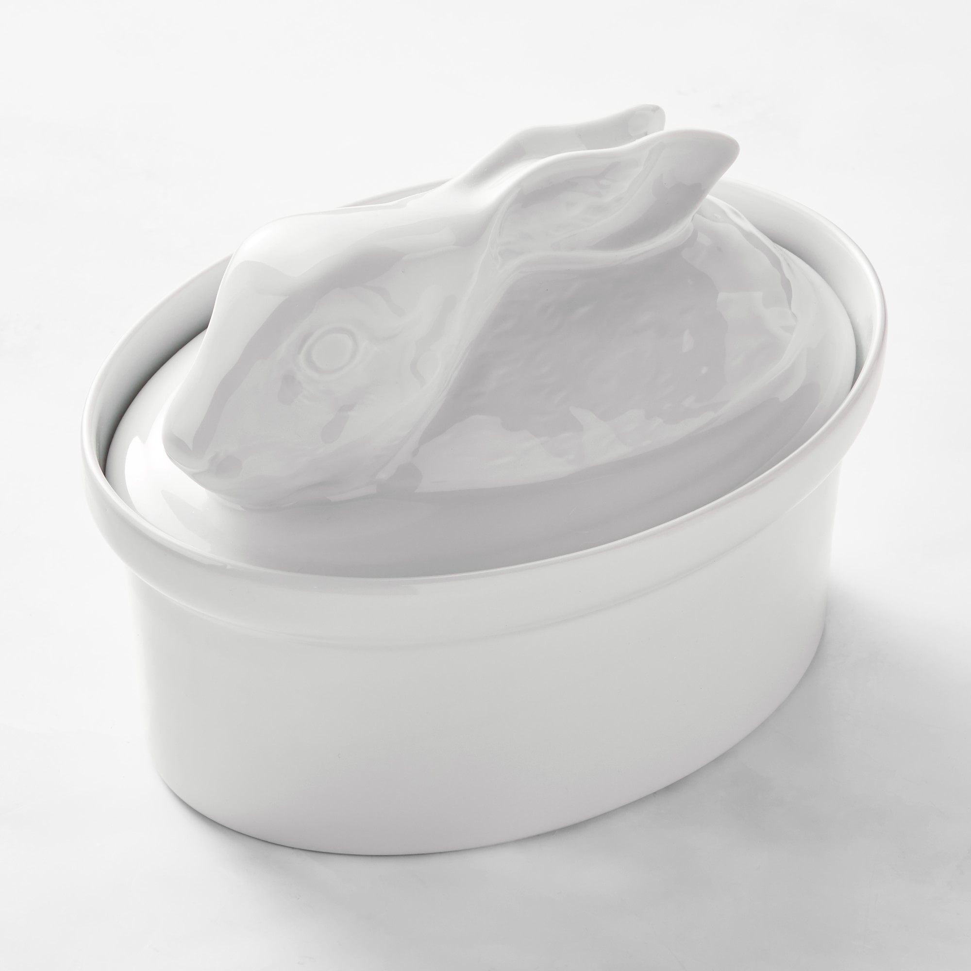 Apilco Porcelain Hare Casserole Dish