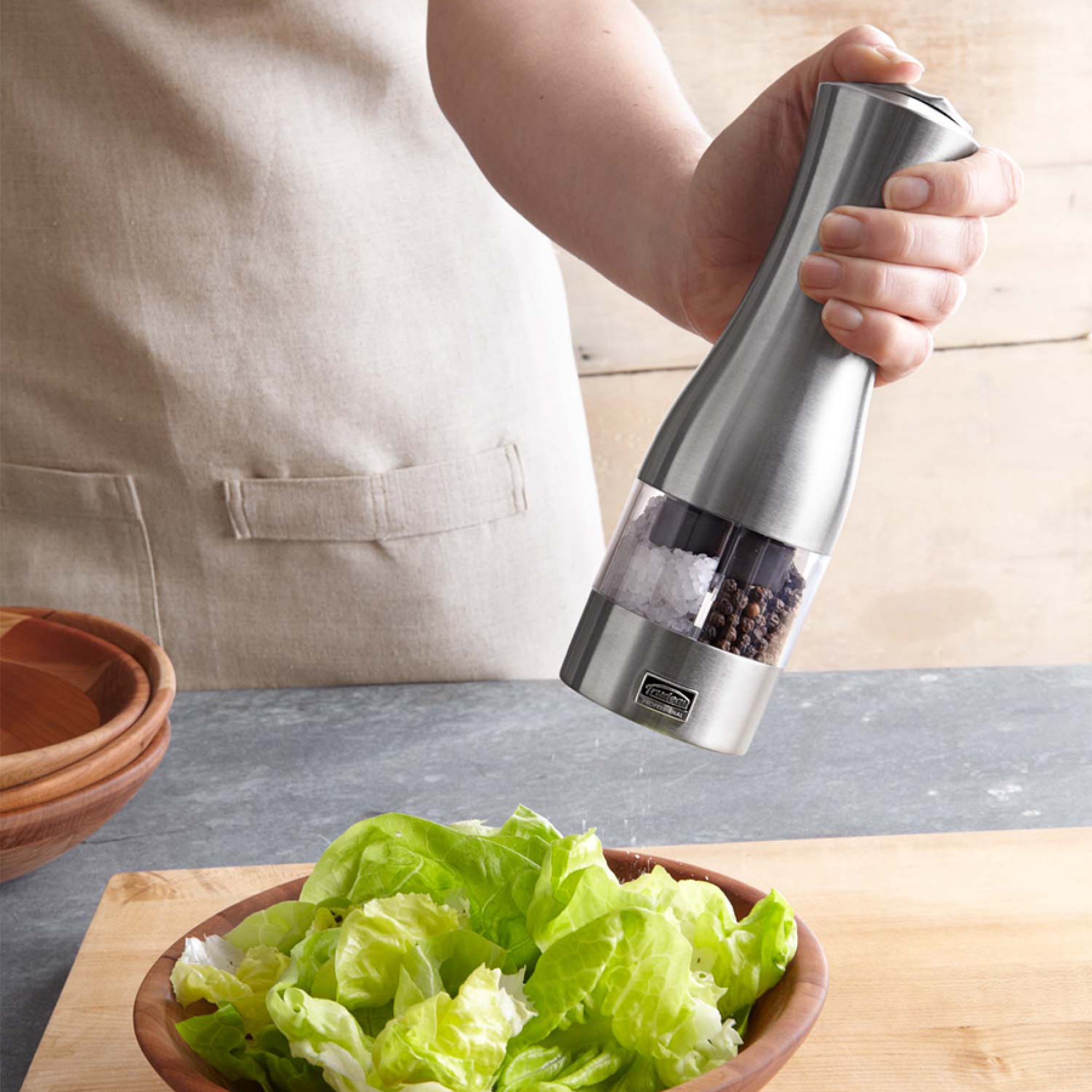 Trudeau Dual Electric Salt & Pepper Mill