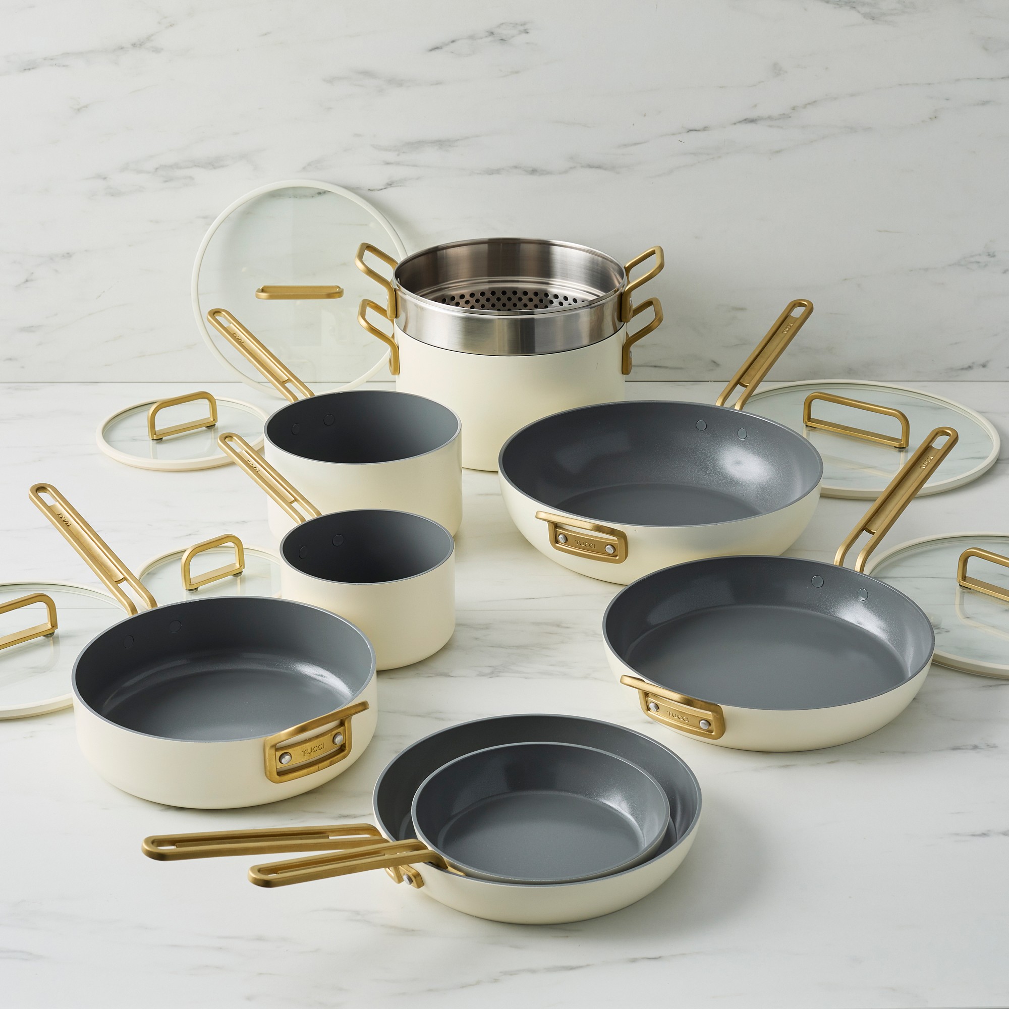 GreenPan™ Stanley Tucci™ Ceramic Nonstick 15-Piece Cookware Set