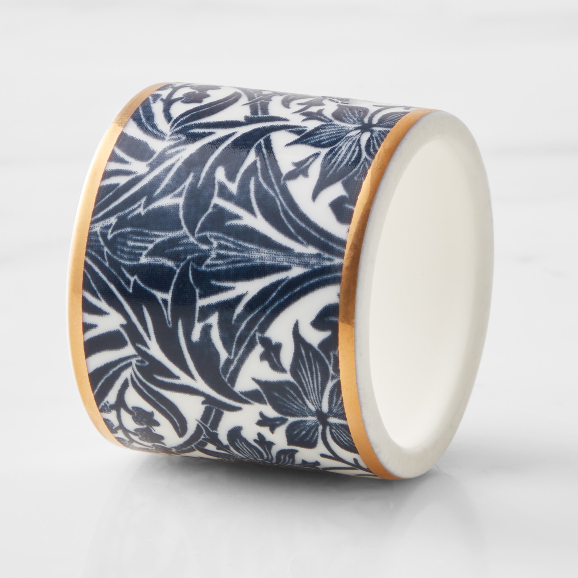 Morris & Co. x Williams Sonoma Bluebell Napkin Rings, Set of 4