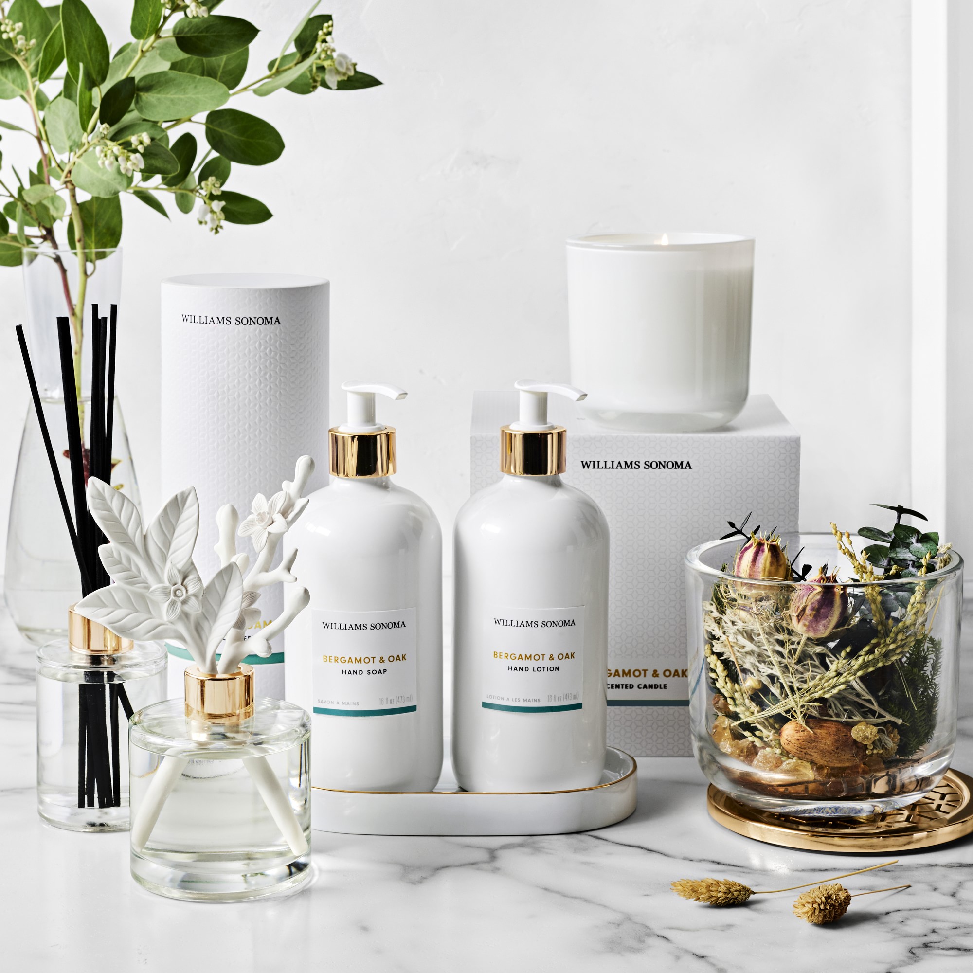 Home Fragrance Candle, Bergamot and Oak