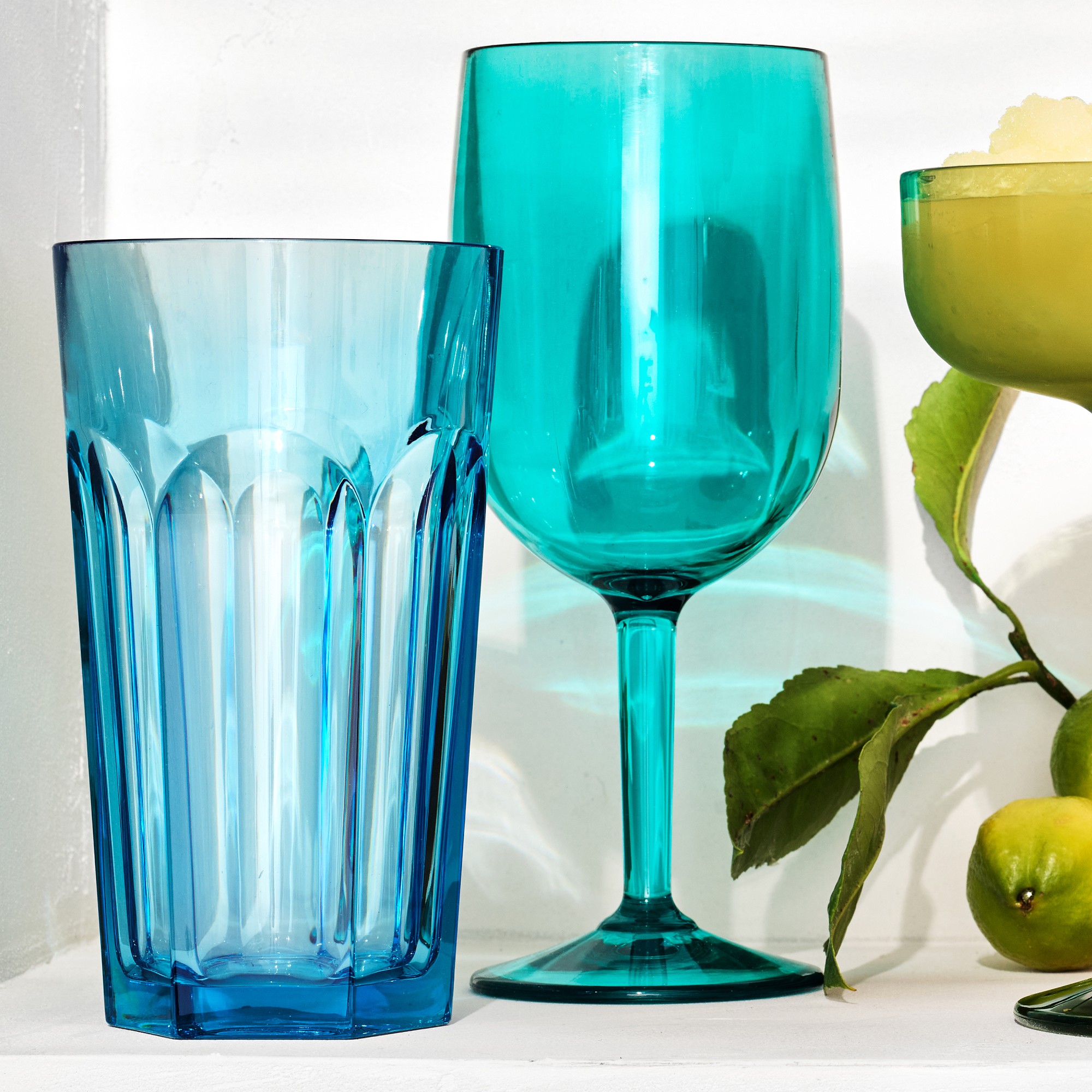 DuraClear® Tritan Outdoor Multicolored Wine Glasses, Set of 6