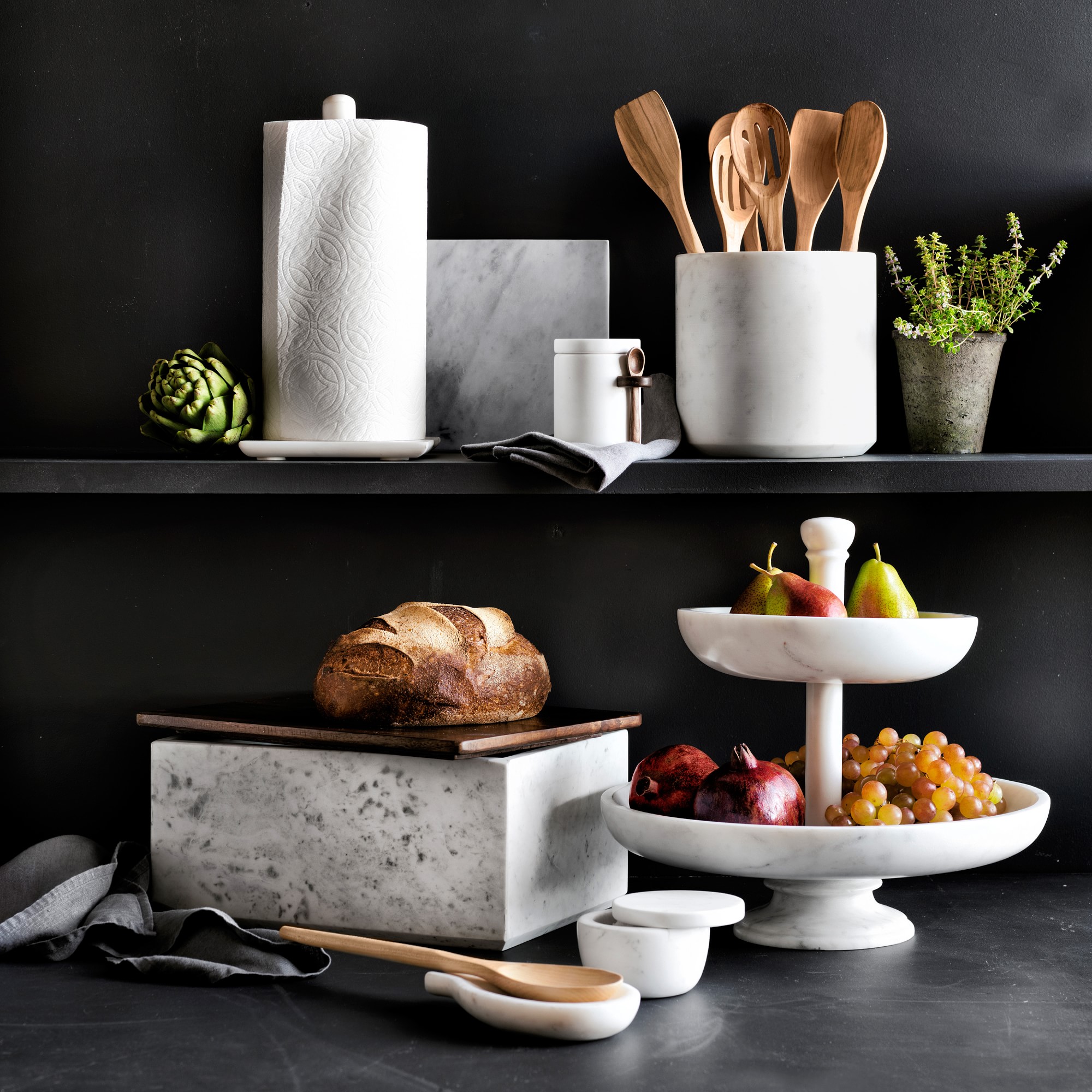 Williams Sonoma Marble Salt Cellar
