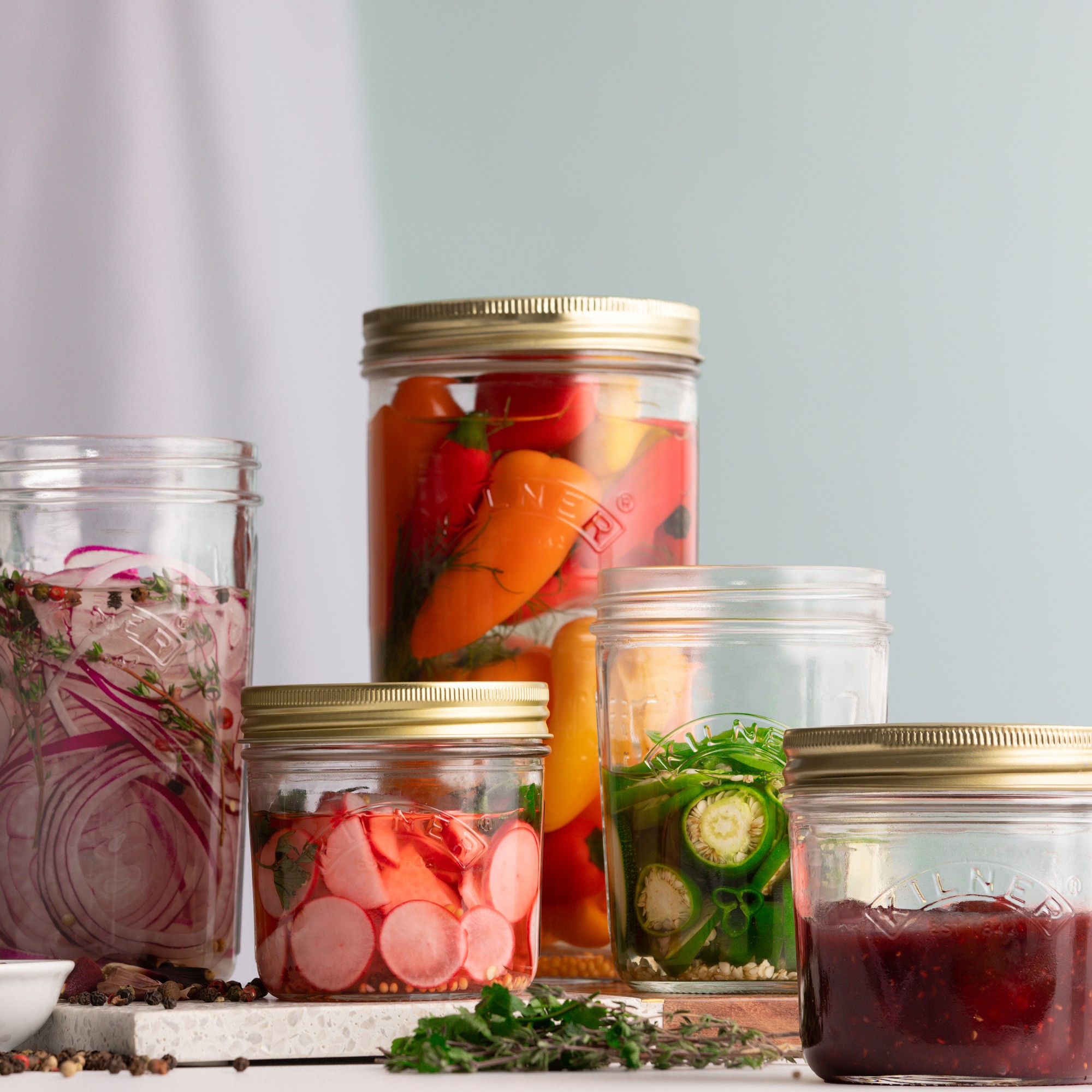 Kilner Wide Mouth Canning Jar, 7oz, Set of 12