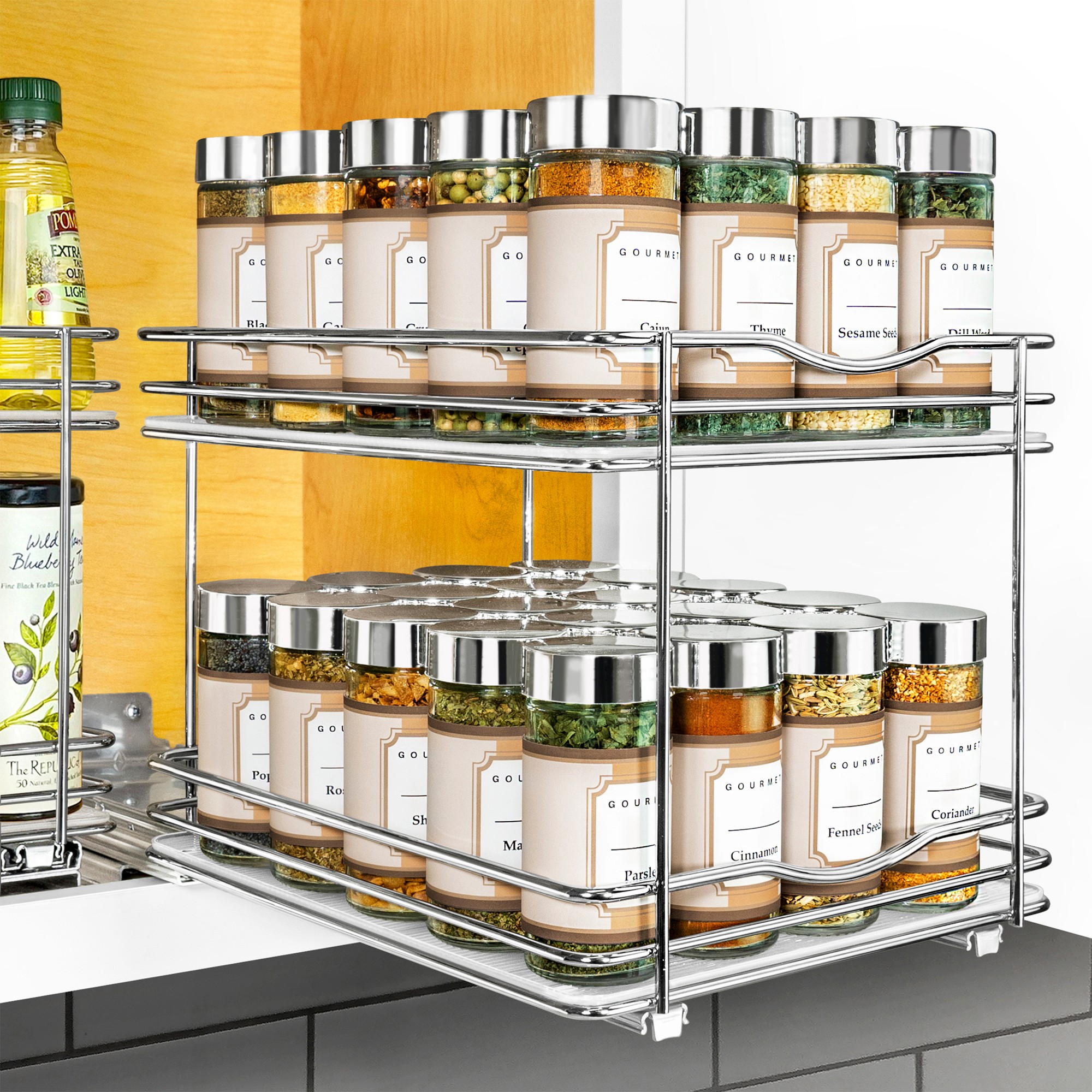 Lynk Roll-Out Double Spice Rack, 8