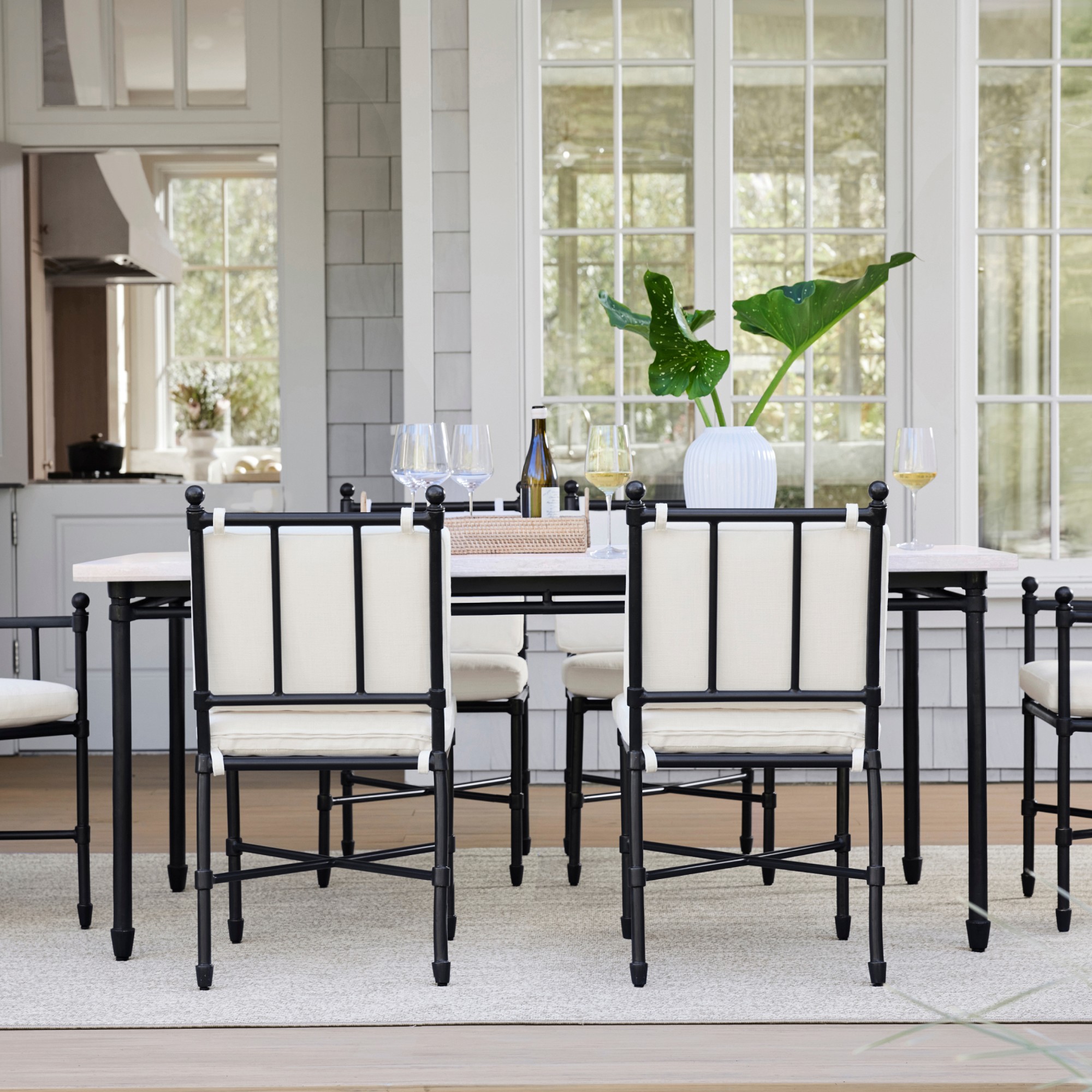 Calistoga Outdoor Fiberstone Dining Table (72