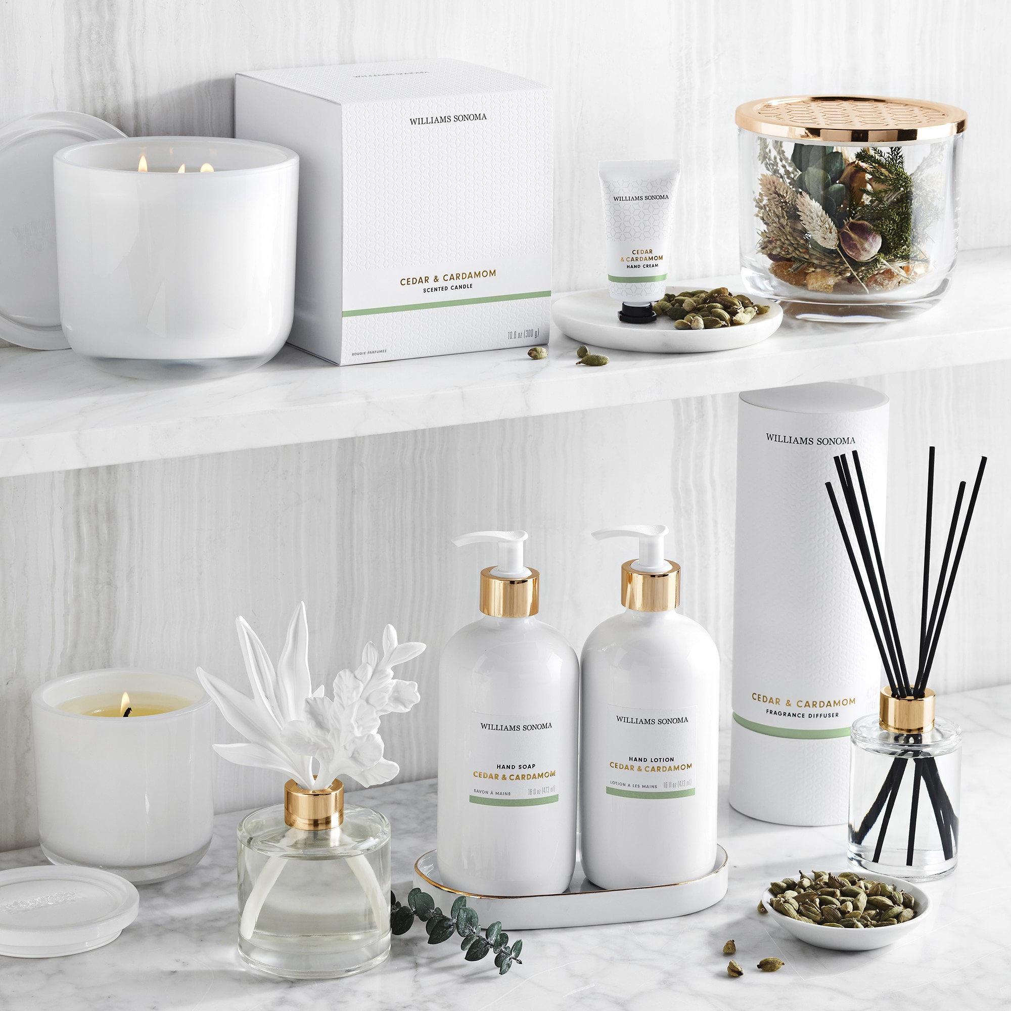 Home Fragrance Reed Diffuser, Cedar & Cardamom