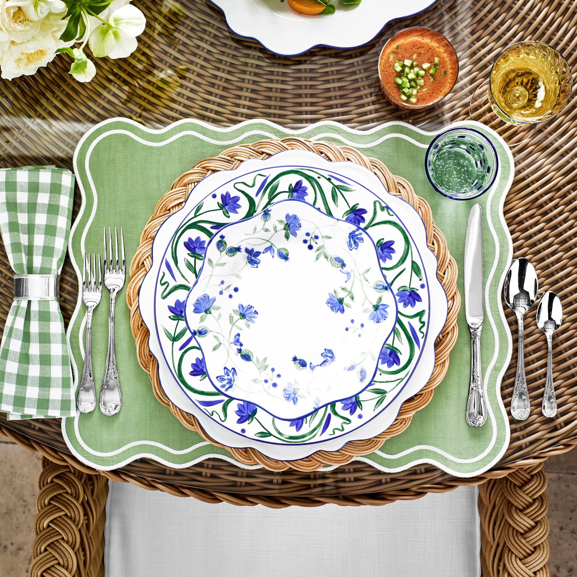 AERIN Gingham Napkins, Set of 4