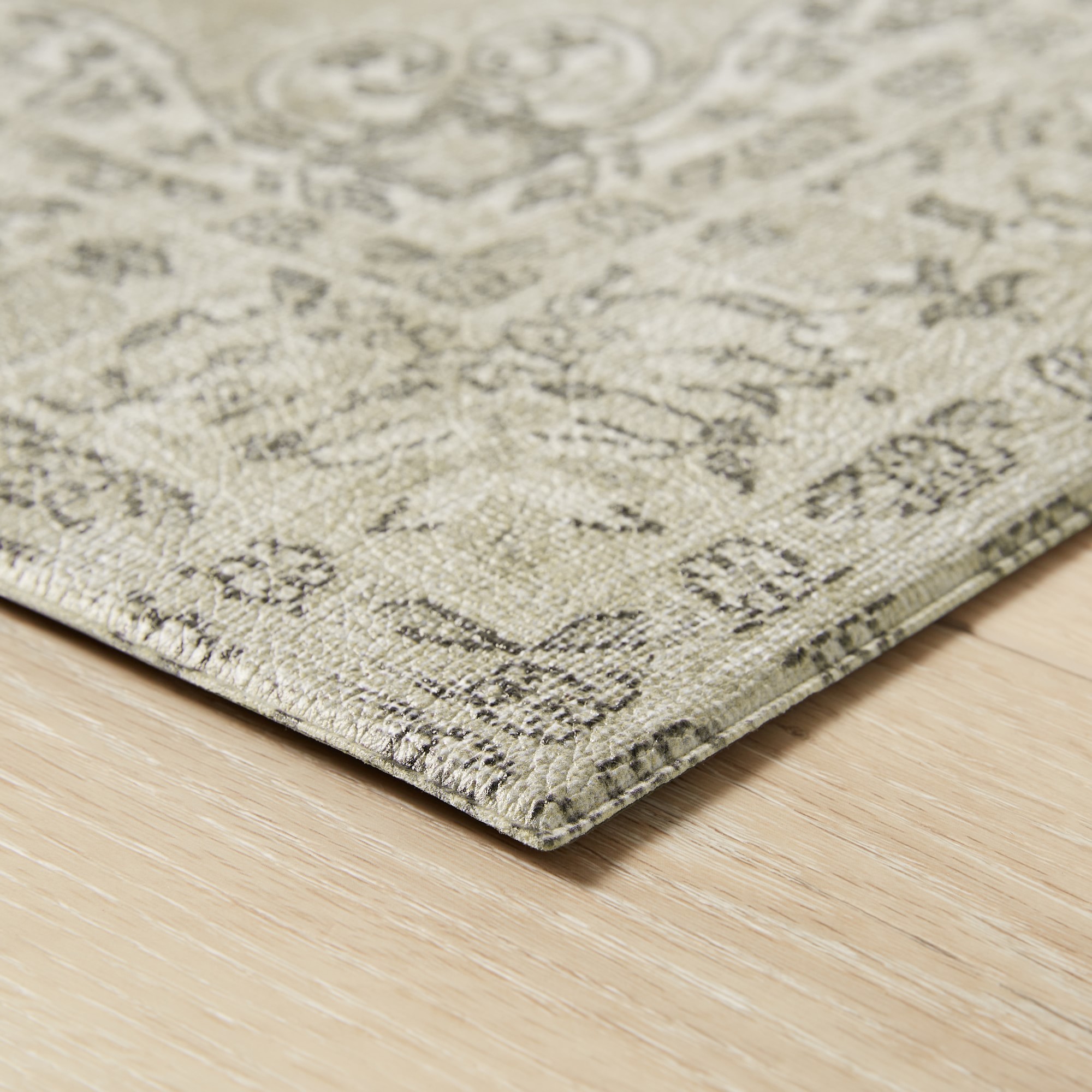 Williams Sonoma Faux Knotted Rug Comfort Mat, Gray
