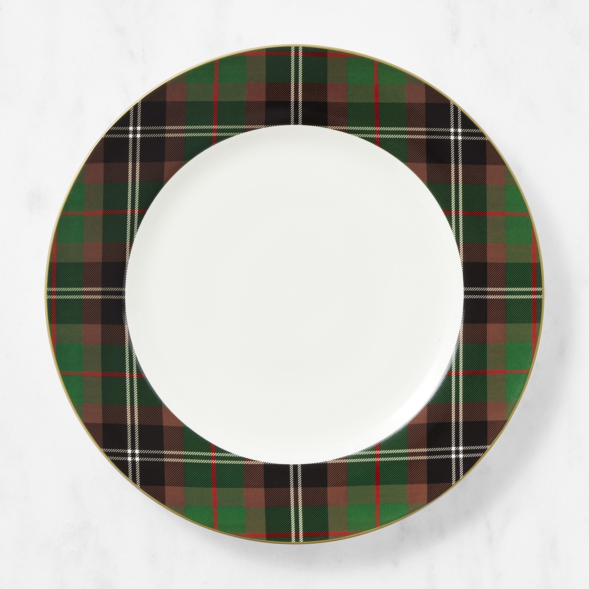 Classic Green Tartan Charger