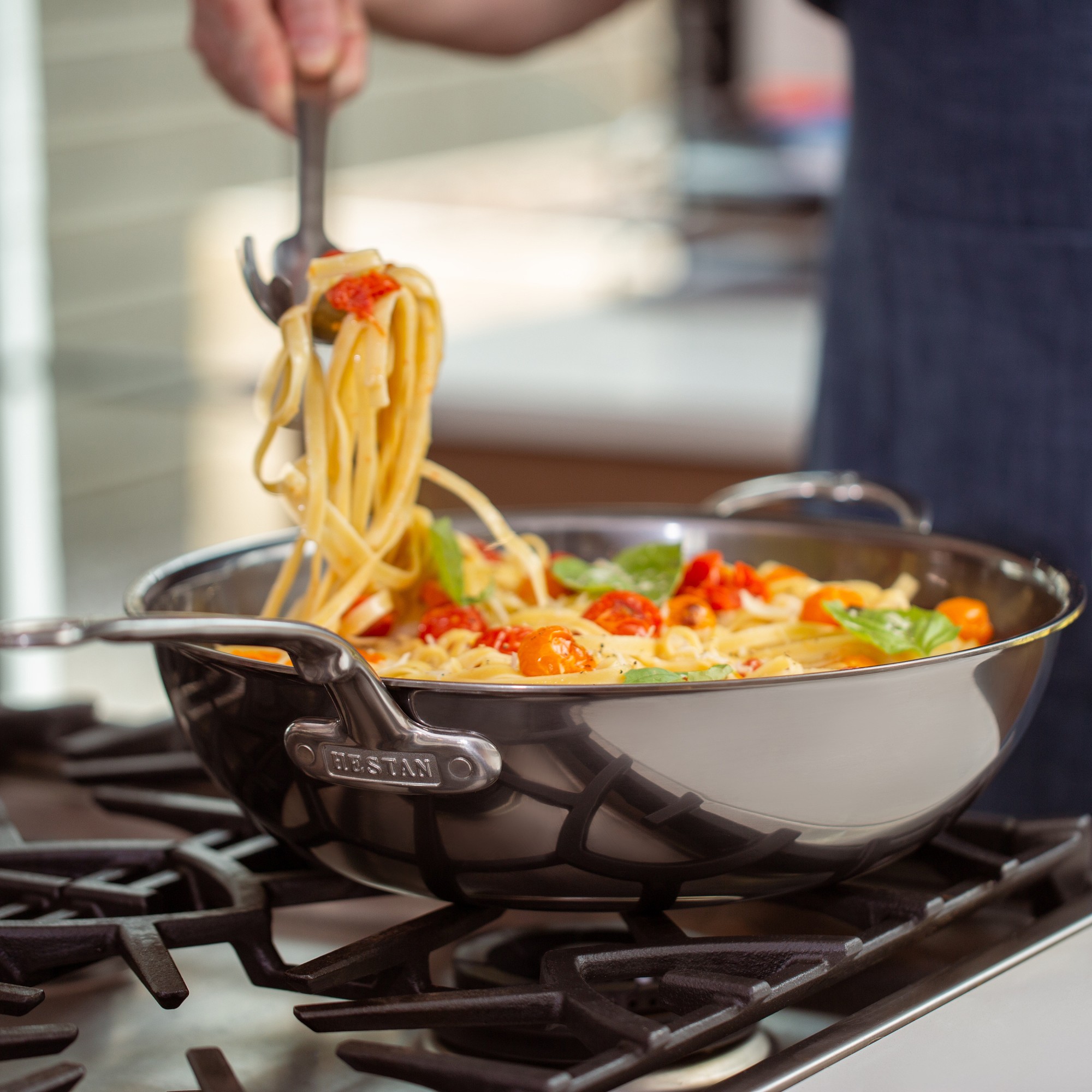 Hestan NanoBond® Titanium Stainless-Steel Chef's Pan, 14
