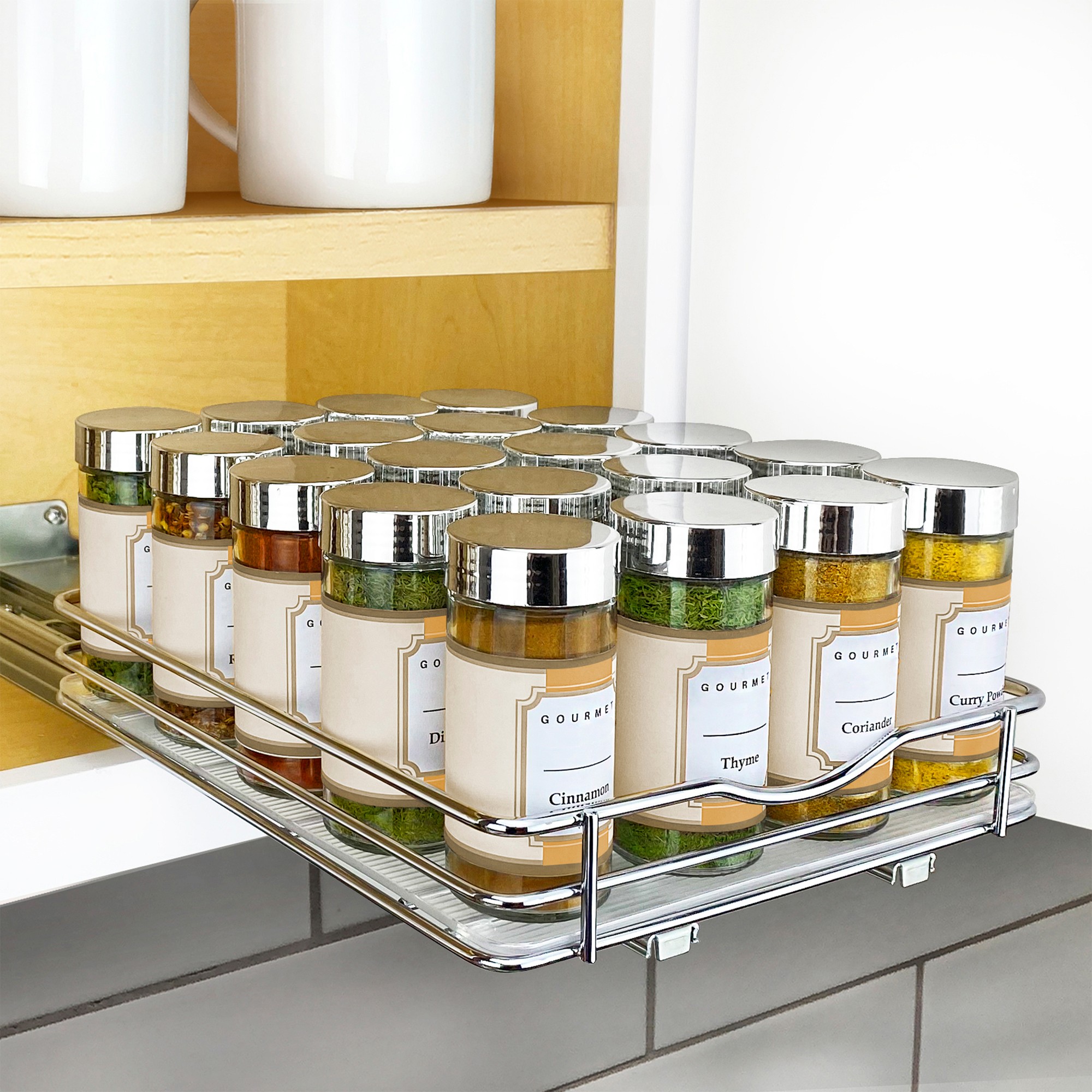 Lynk Slide Out Single Spice Rack, 8