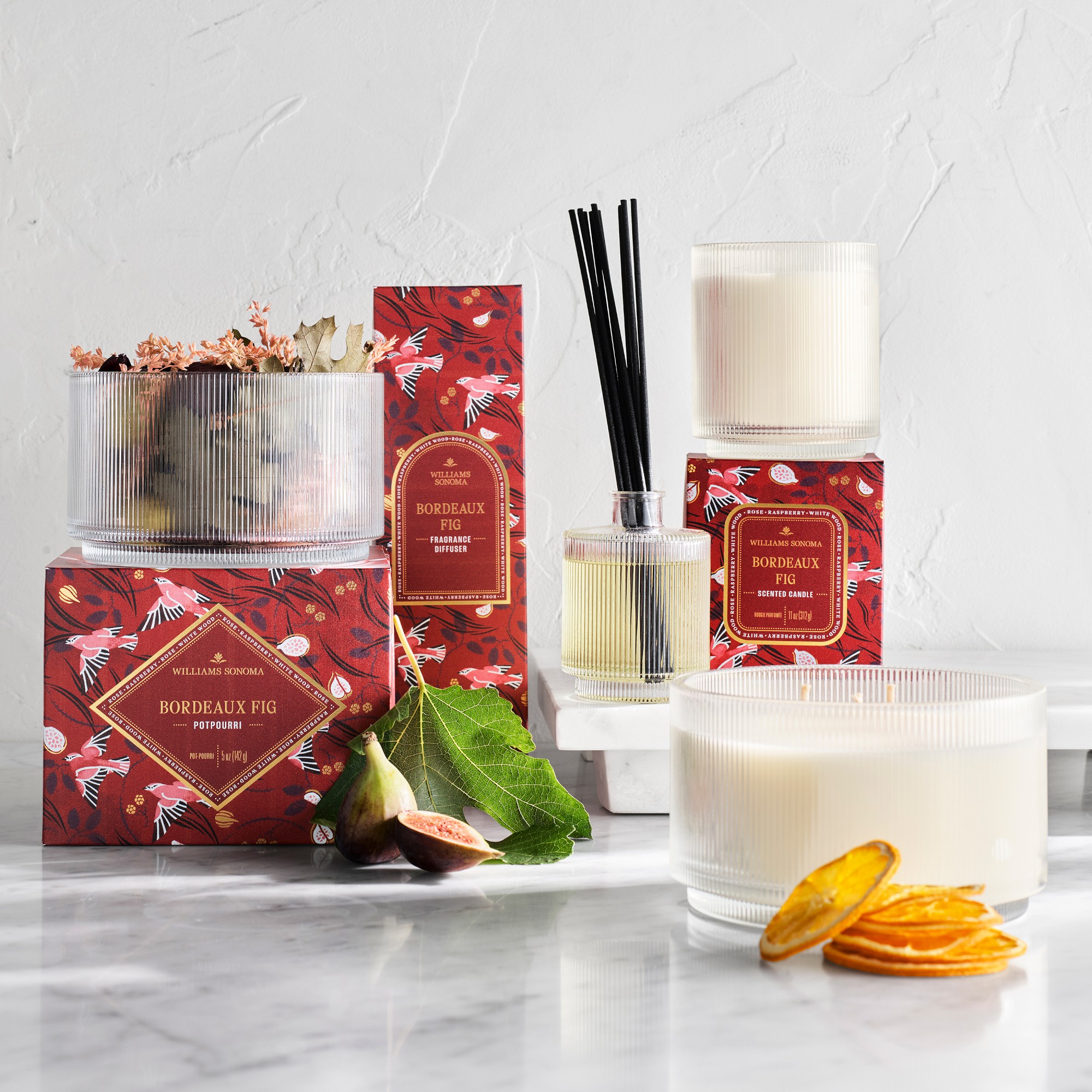 Williams Sonoma Seasonal Home Scents Triple Wick Candle, Bordeaux Fig