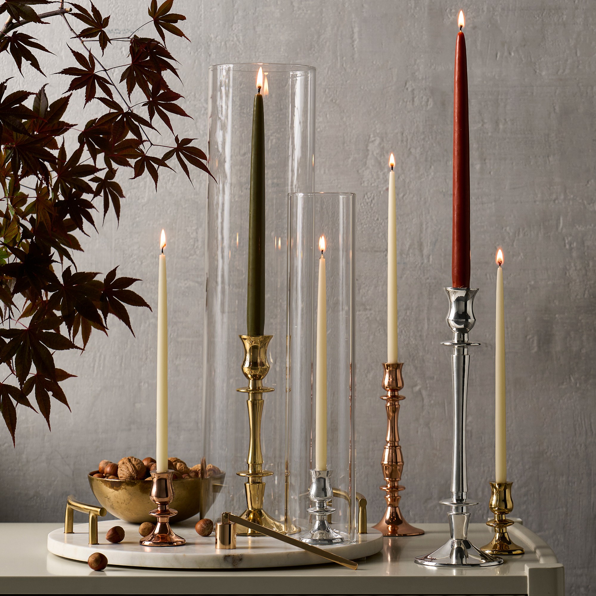 Tiny Taper Candles, Set of 12