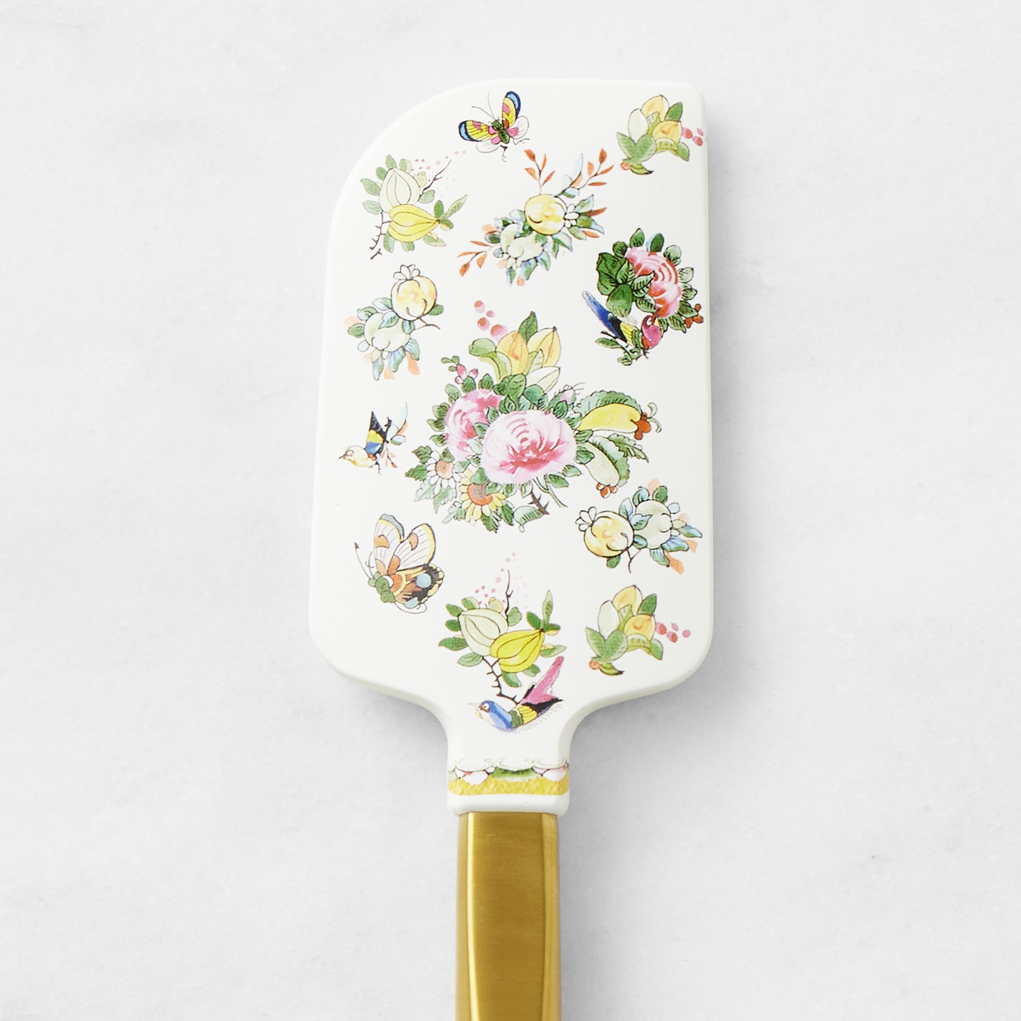 Williams Sonoma Famille Rose Spatulas with Gold Handle