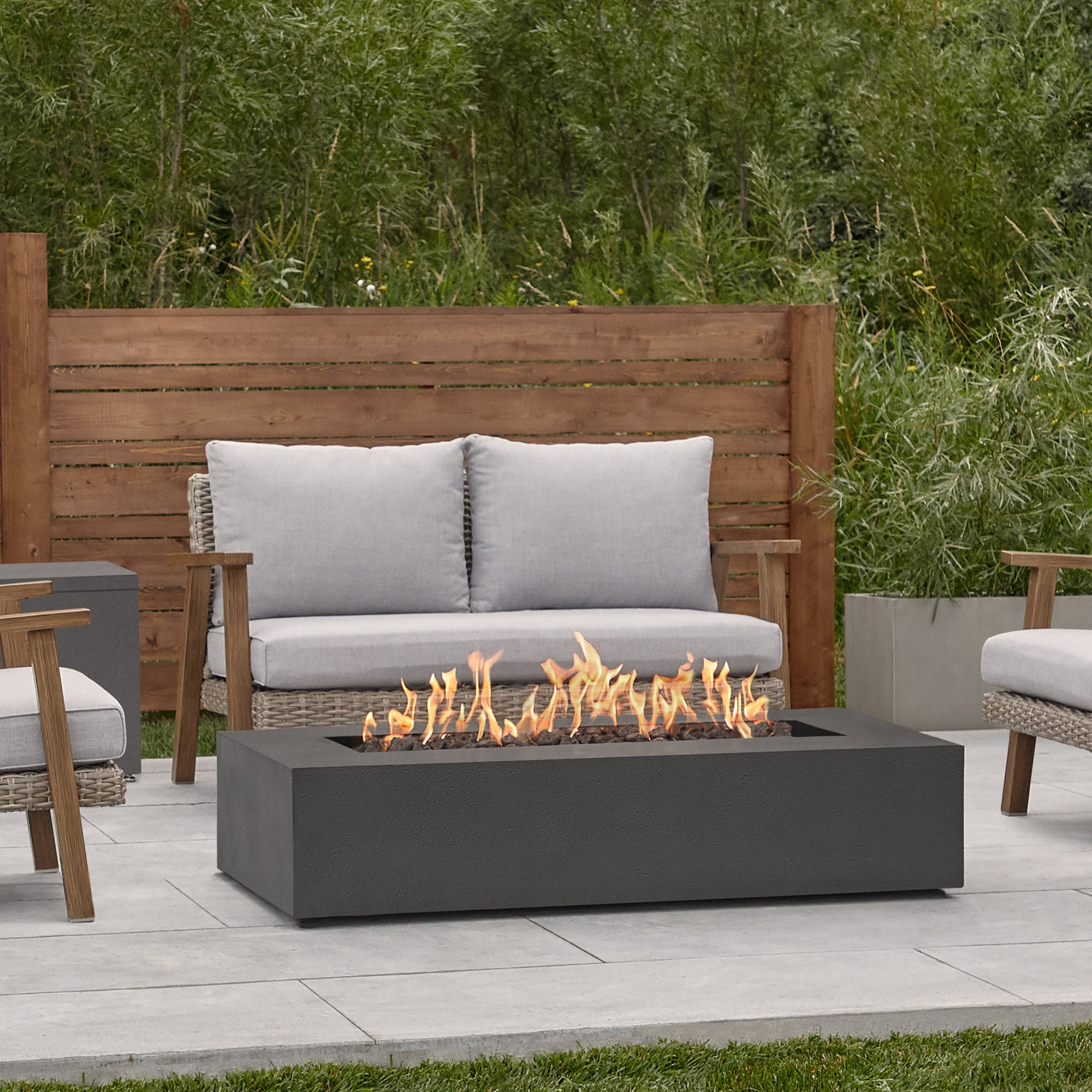 Avila Rectangle Propane Fire Table (56.5