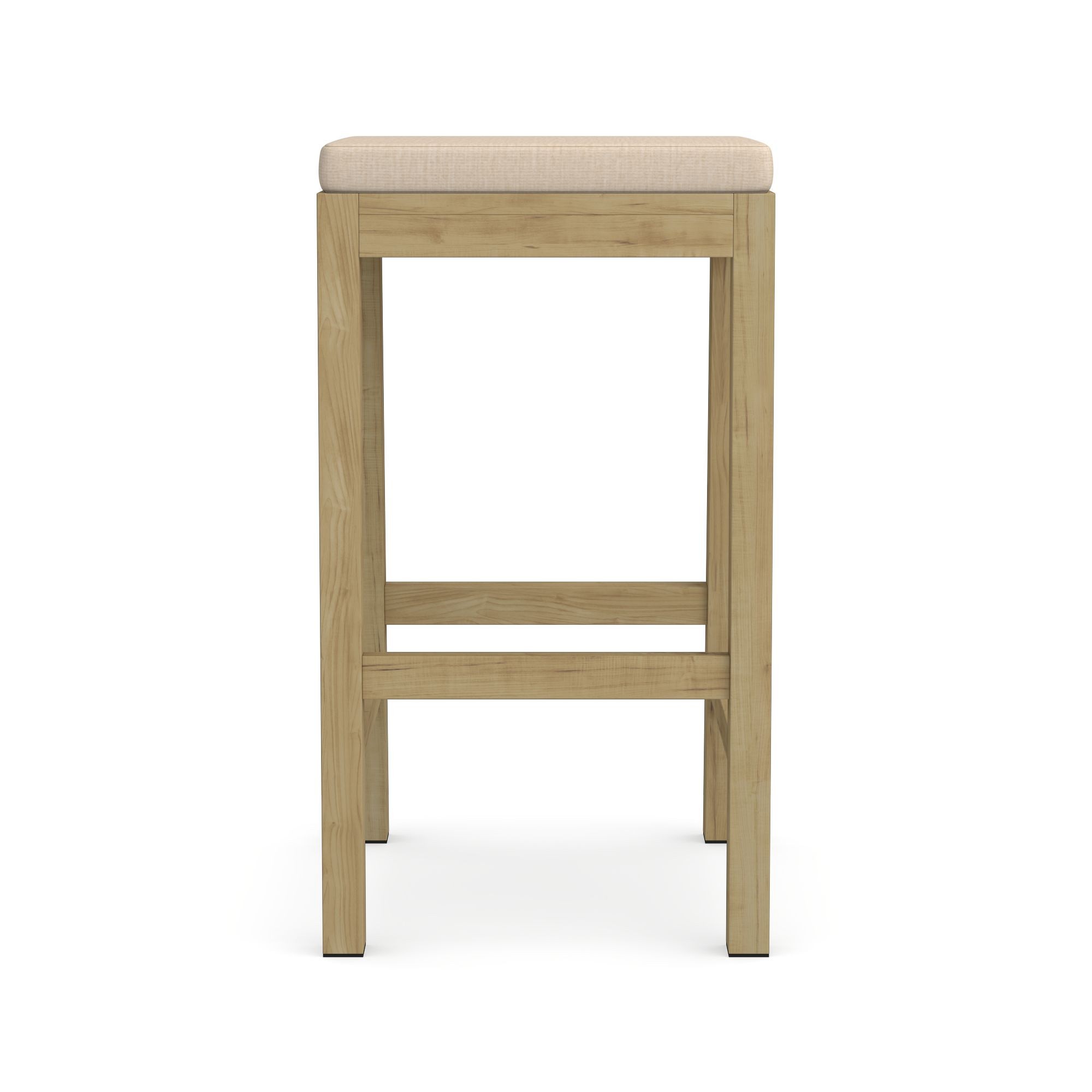 Larnaca Outdoor Teak Backless Bar Stool Cushions