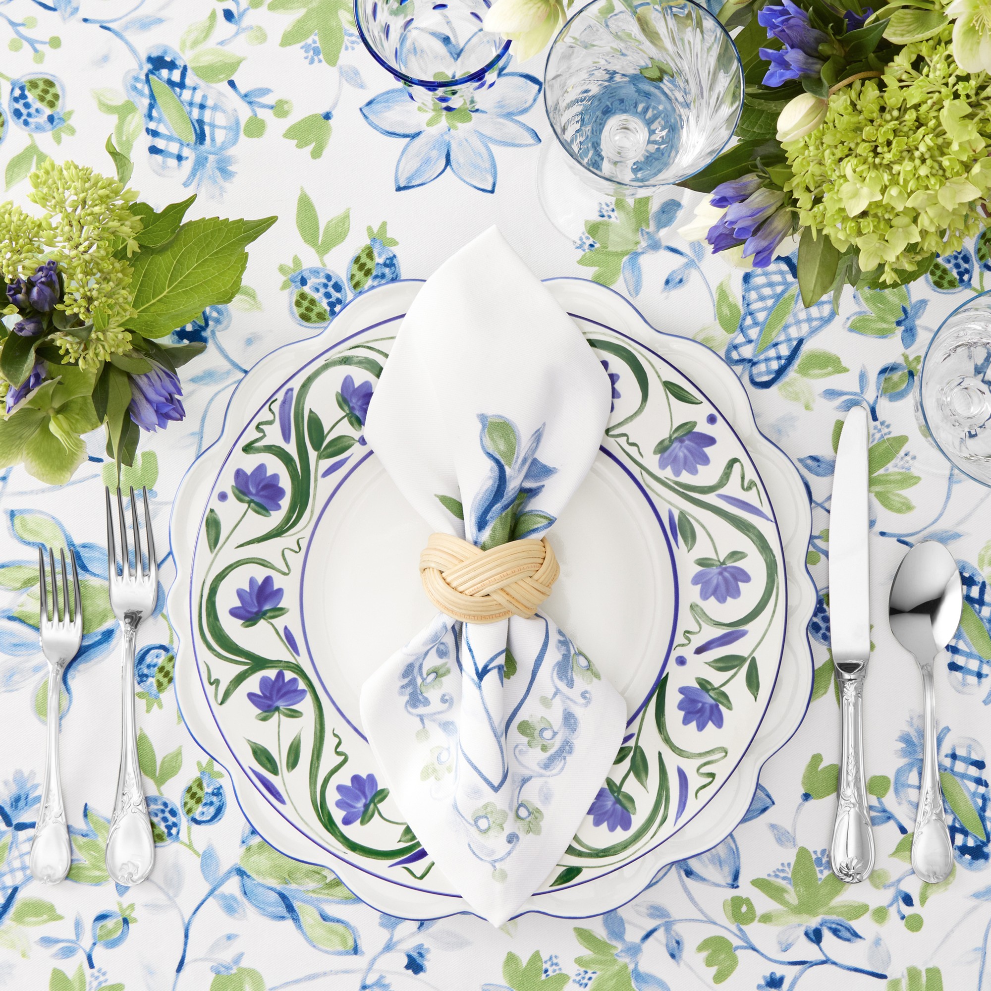 Painted Vine Napkins, Set of 4