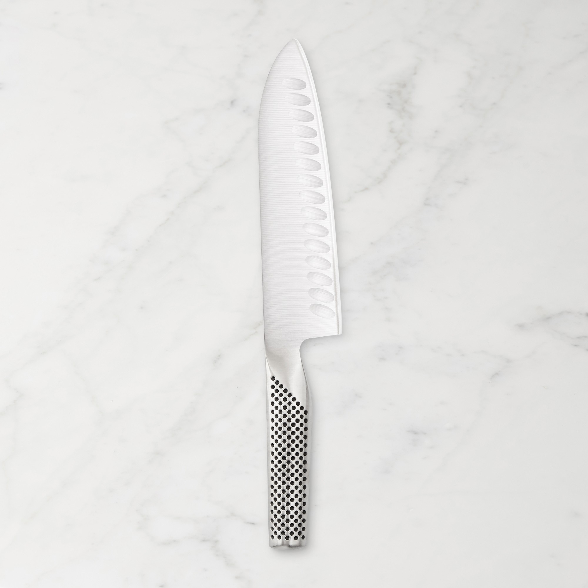 Global Classic Hollow-Ground Santoku Knife, 7