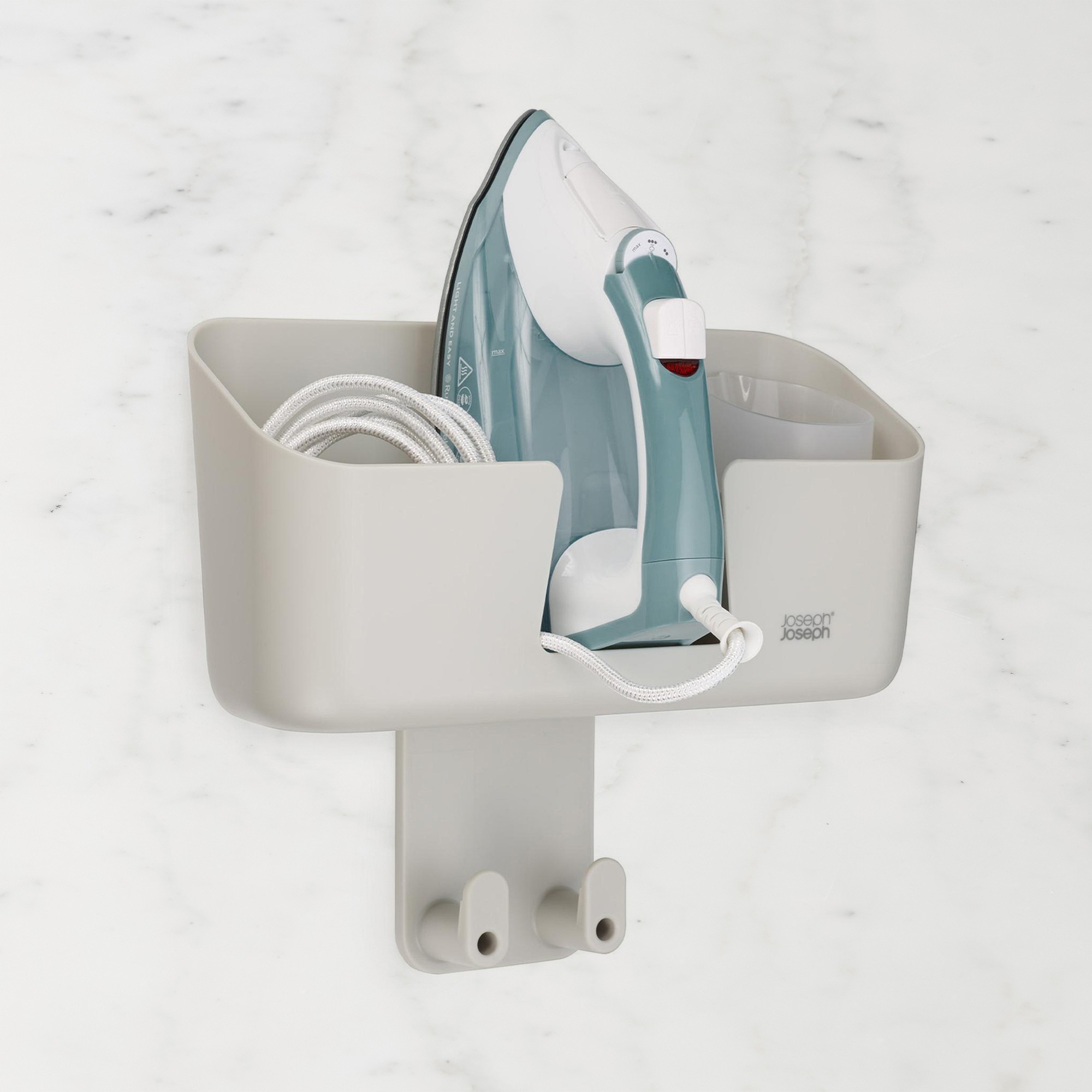 Joseph Joseph IronHub™ Wall-mounted Ecru Iron Storage Caddy
